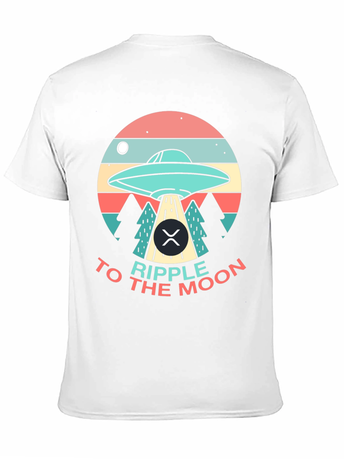 Ripple to the Moon UFO Graphic T-Shirt