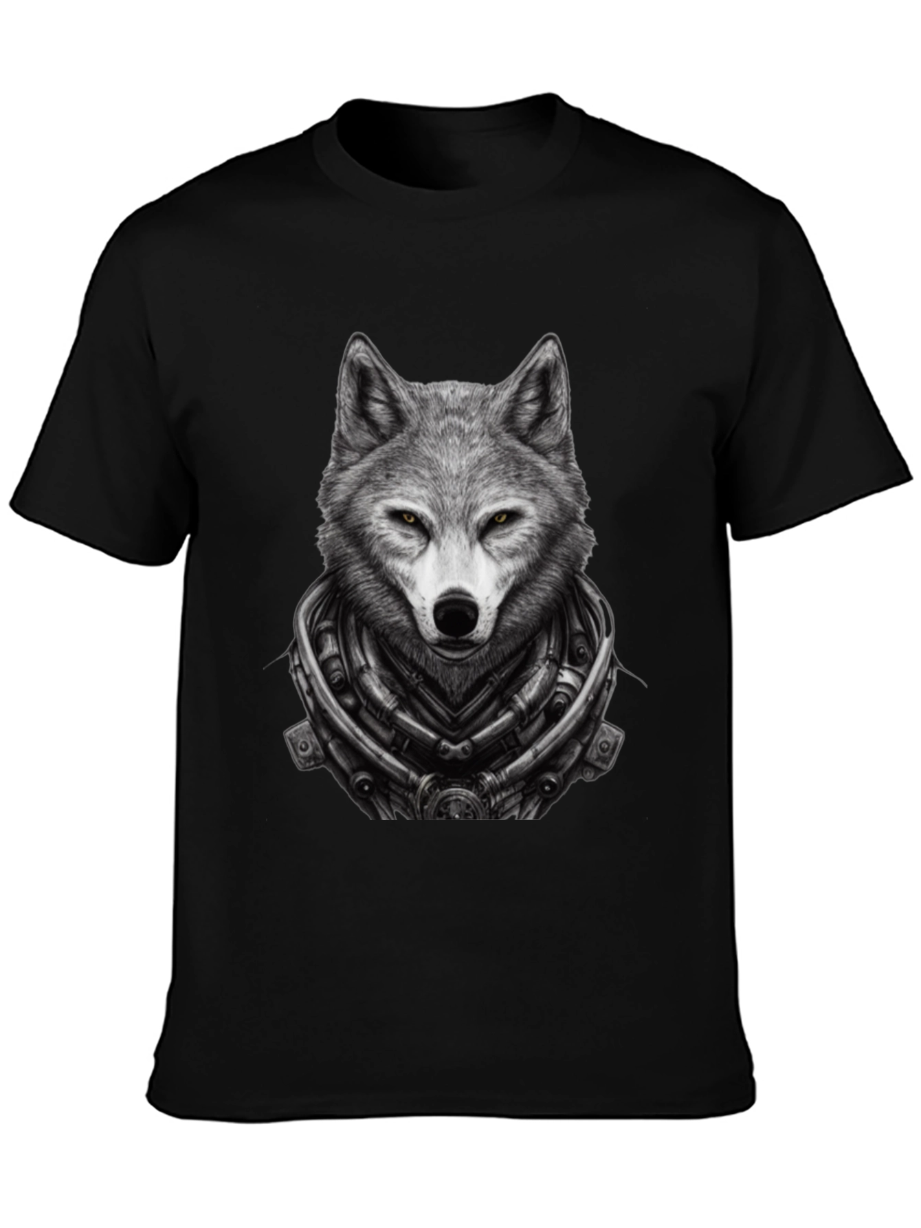 Wolf Cyberpunk T-Shirt - Unique Graphic Tee