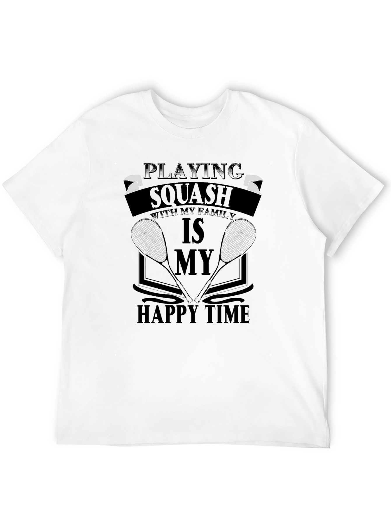 Squash Family Time T-Shirt - Sporty Casual Tee
