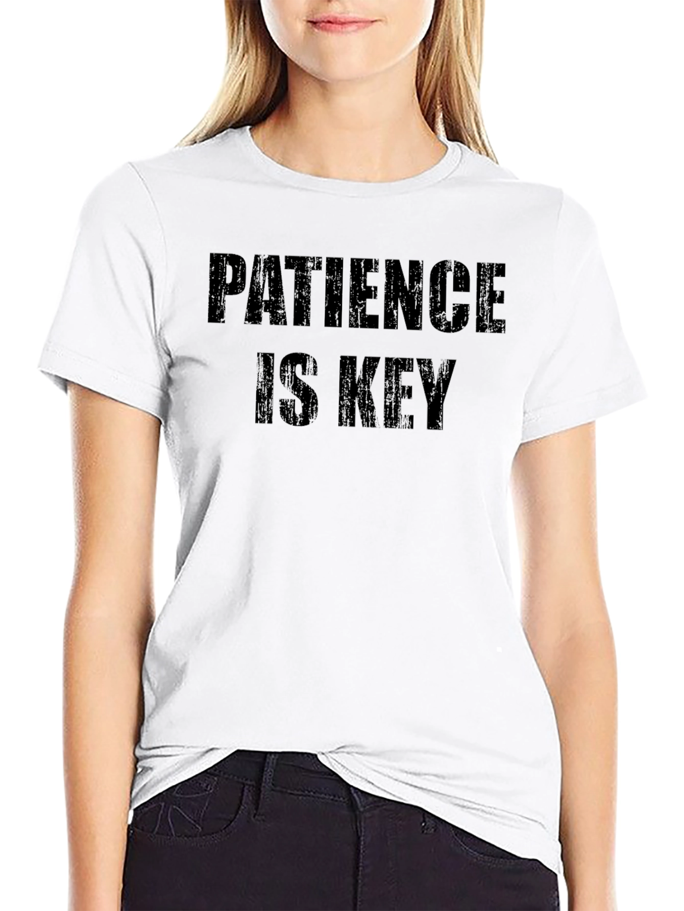 Patience Is Key Graphic Tee - Casual Comfort