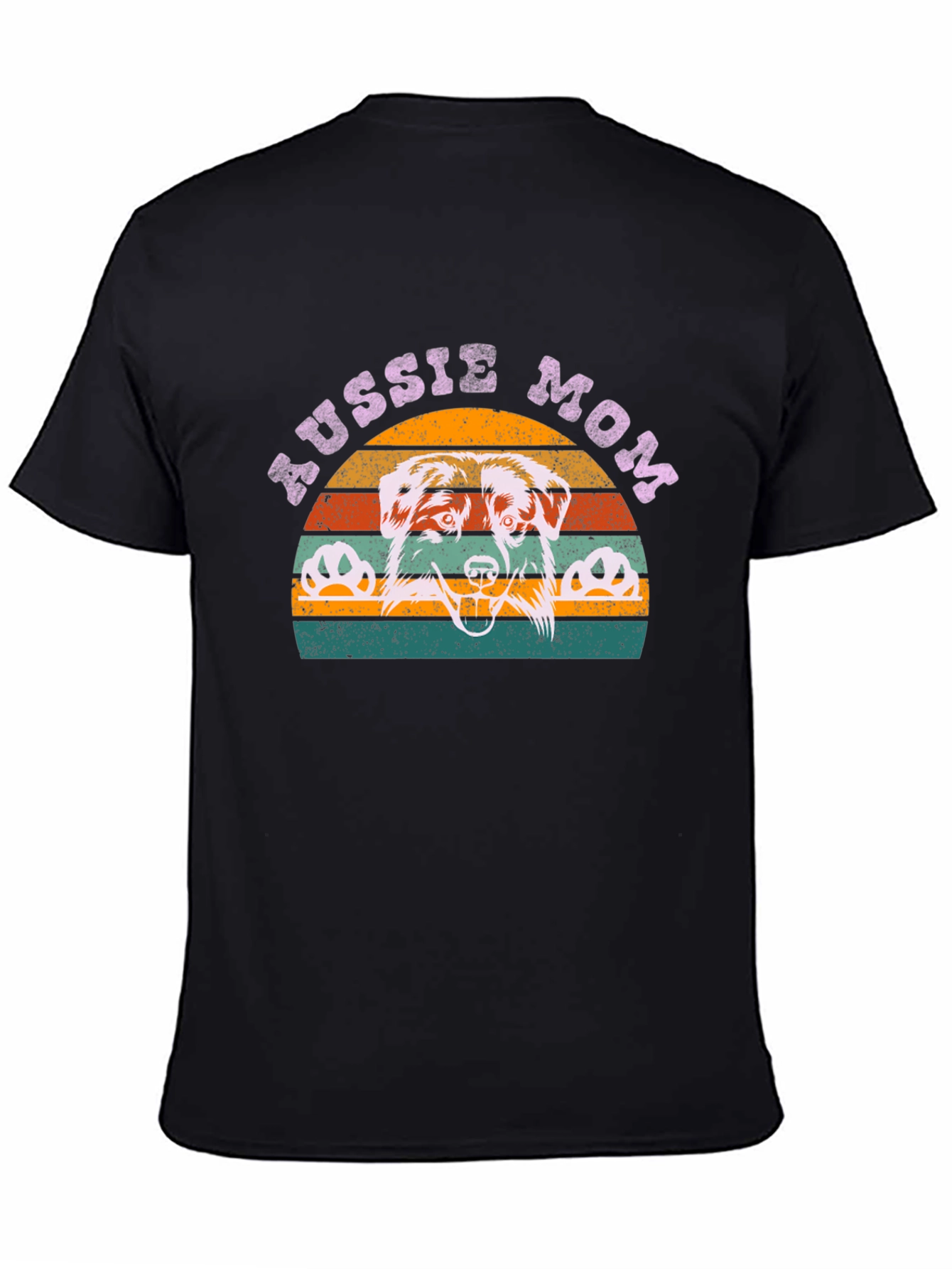Aussie Mom Graphic Tee - Dog Lover Shirt