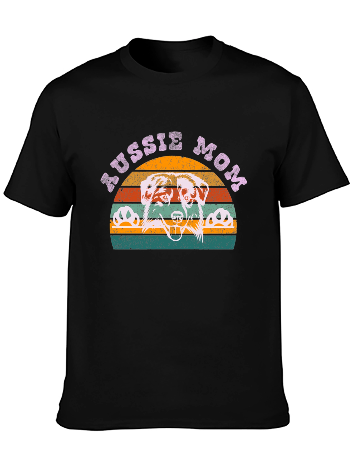 Aussie Mom Graphic Tee - Dog Lover Shirt