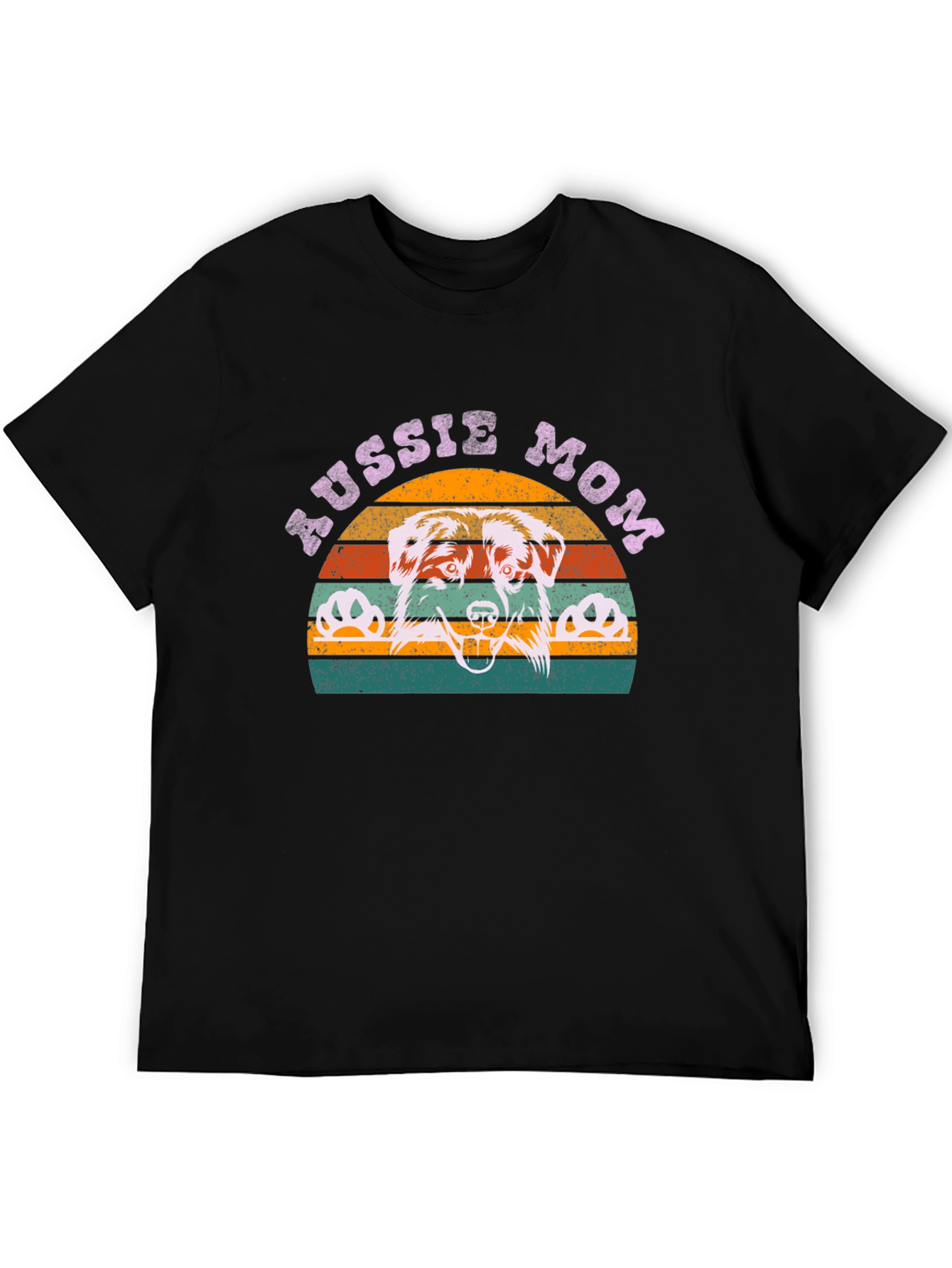 Aussie Mom Graphic Tee - Dog Lover Shirt