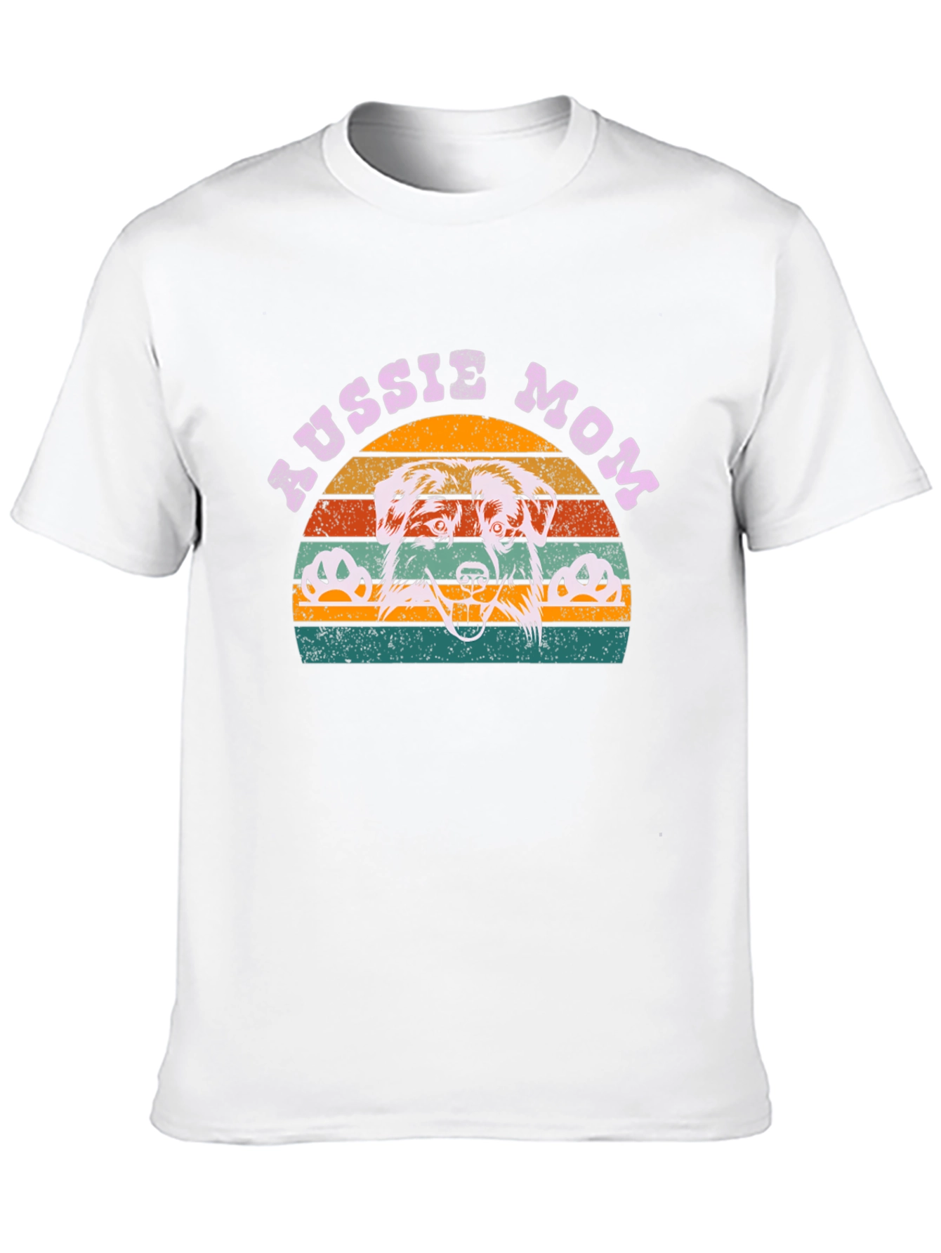 Aussie Mom Graphic Tee - Dog Lover Shirt