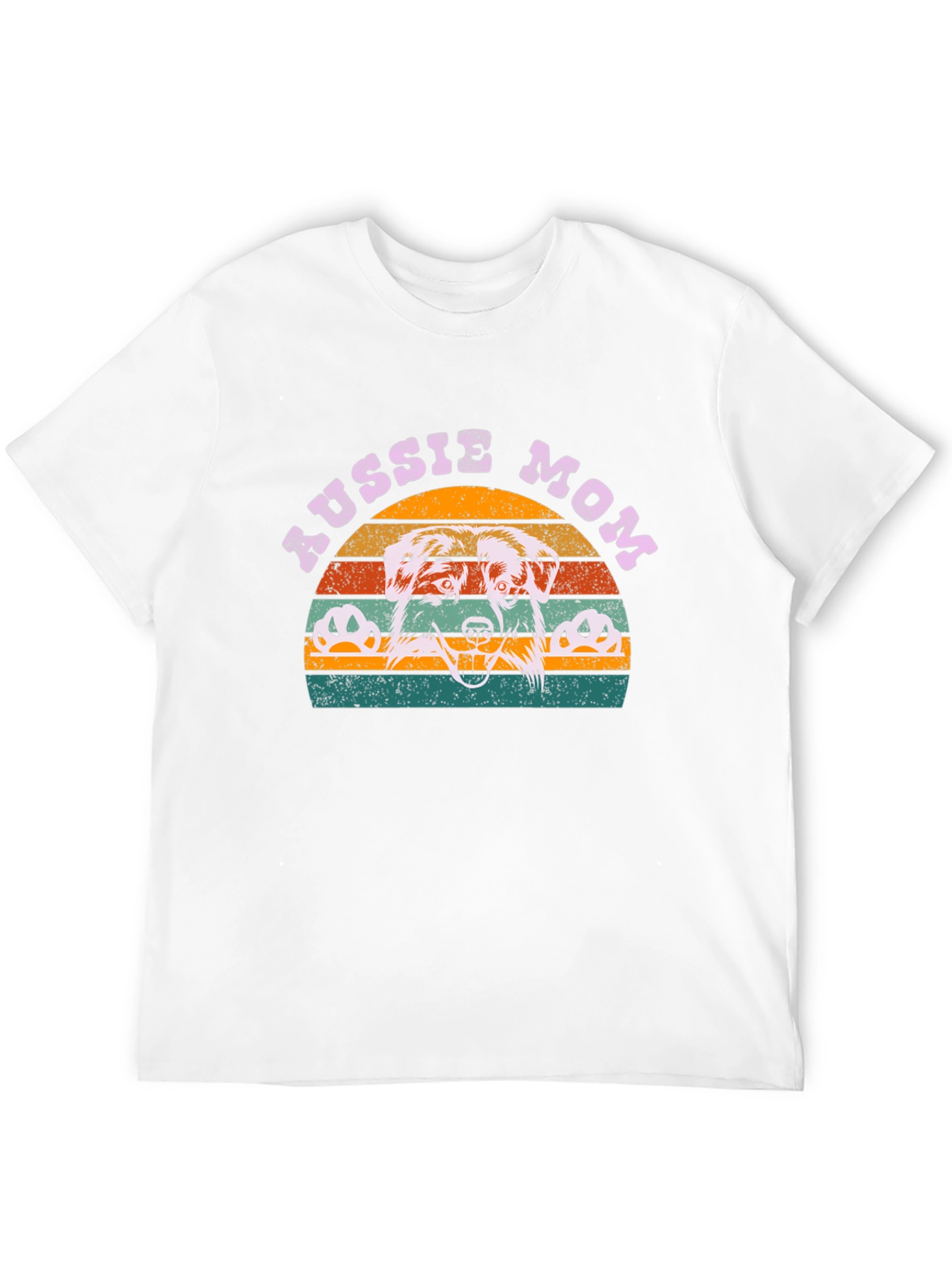 Aussie Mom Graphic Tee - Dog Lover Shirt