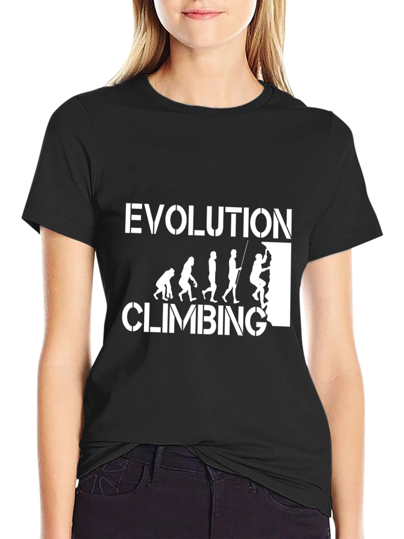 Evolution Climbing T-Shirt - Black Graphic Tee