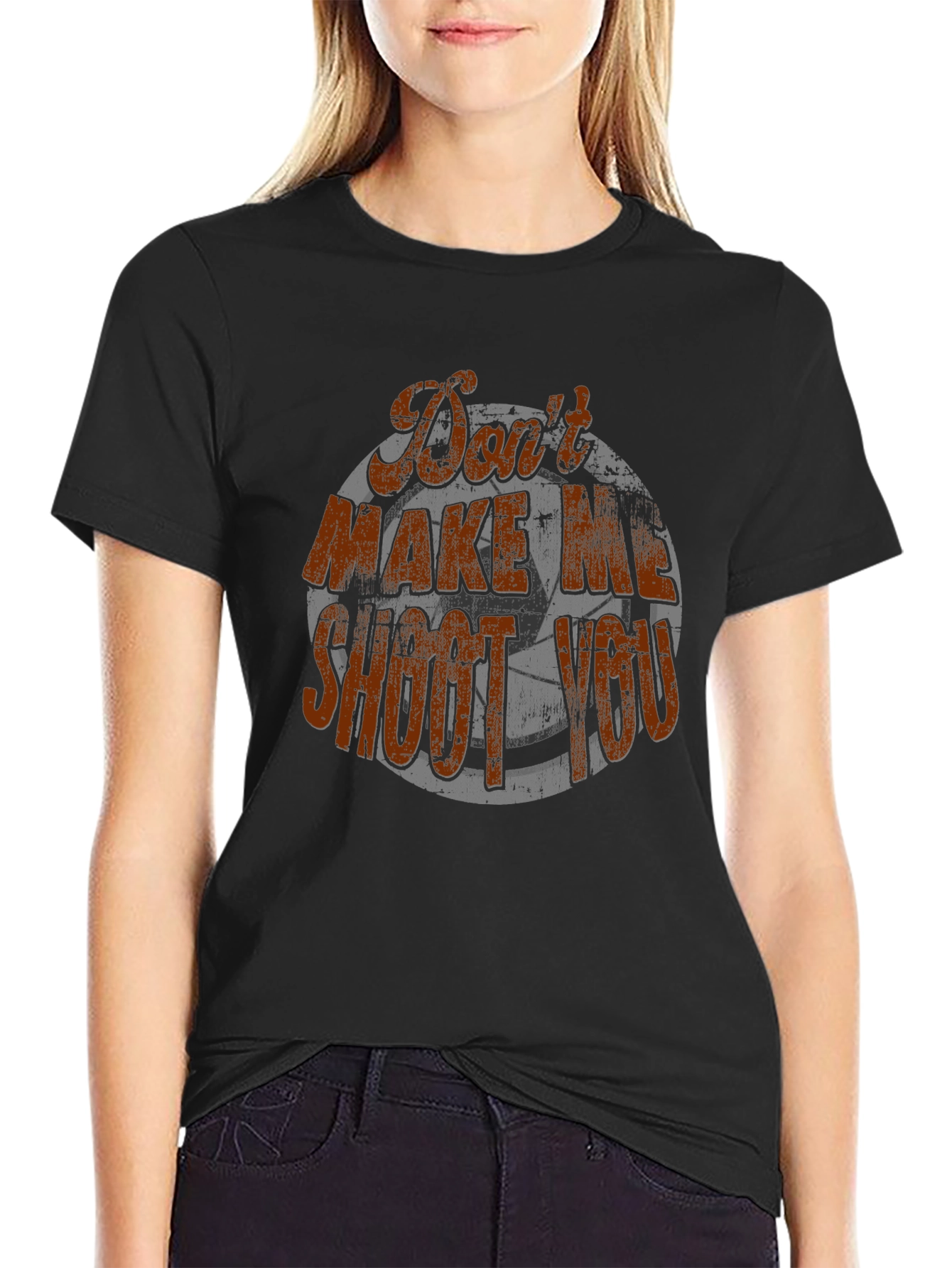 Dont Make Me Shoot You Soccer Graphic T-Shirt