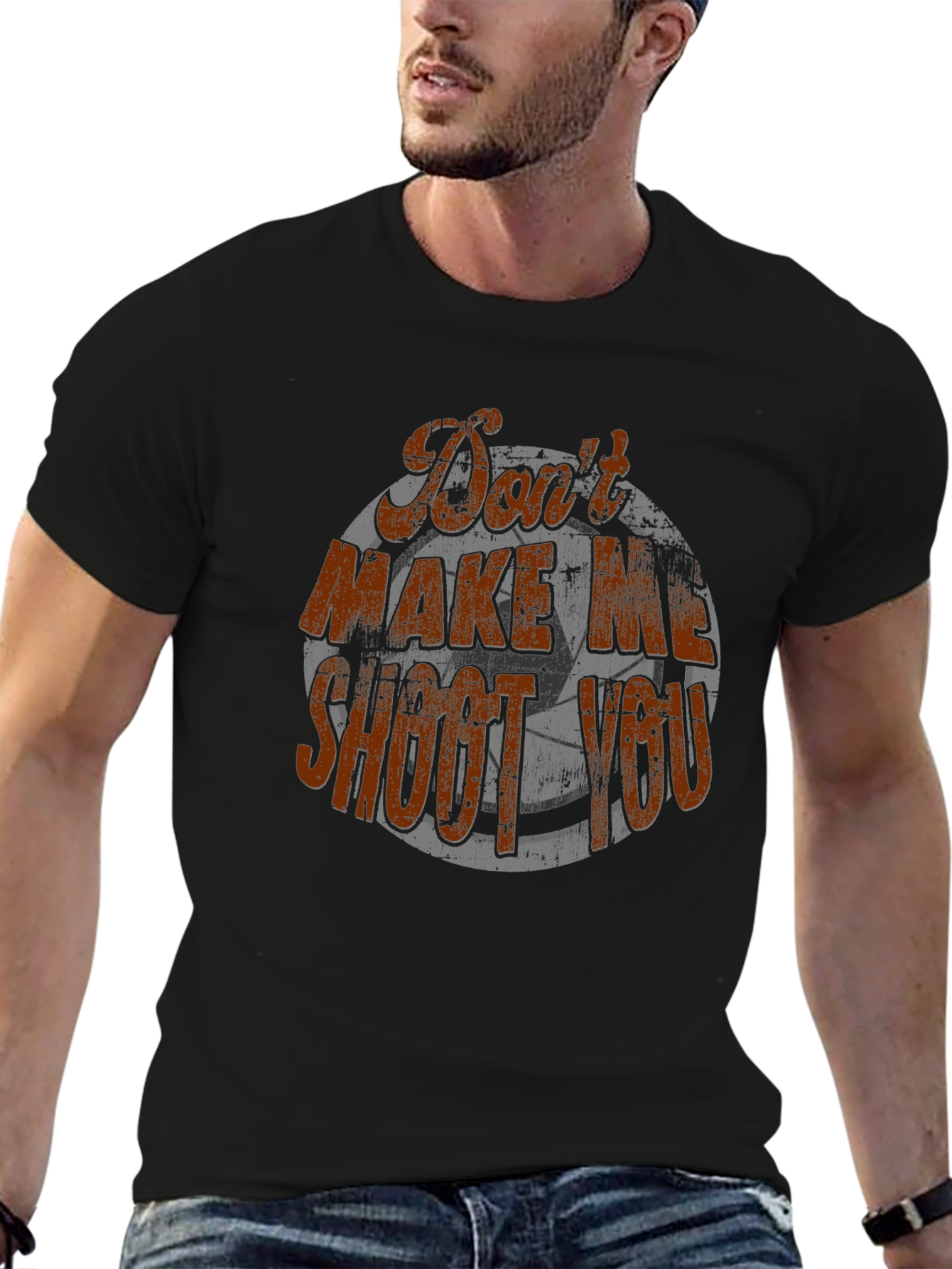 Dont Make Me Shoot You Soccer Graphic T-Shirt