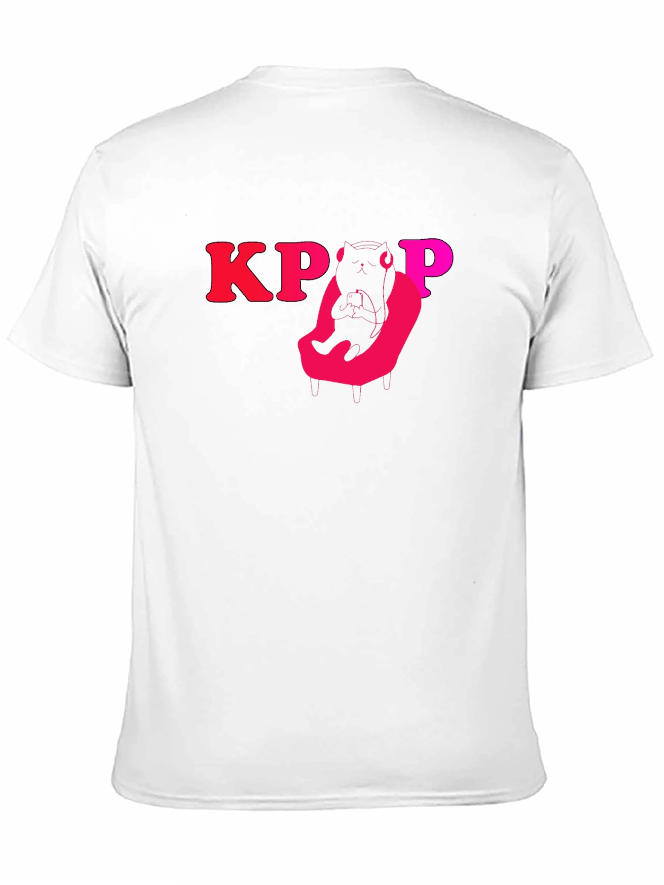 KPOP Cat Gamer Black T-Shirt