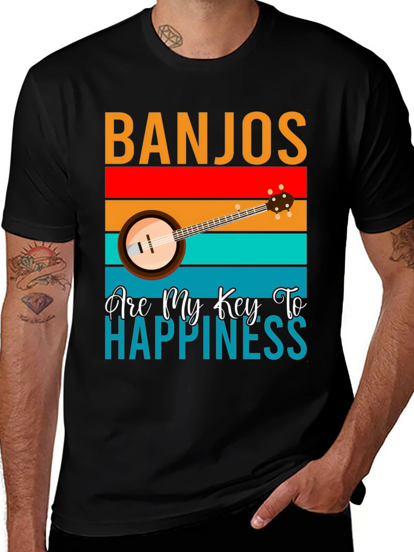 Banjos Are My Key To Happiness T-Shirt