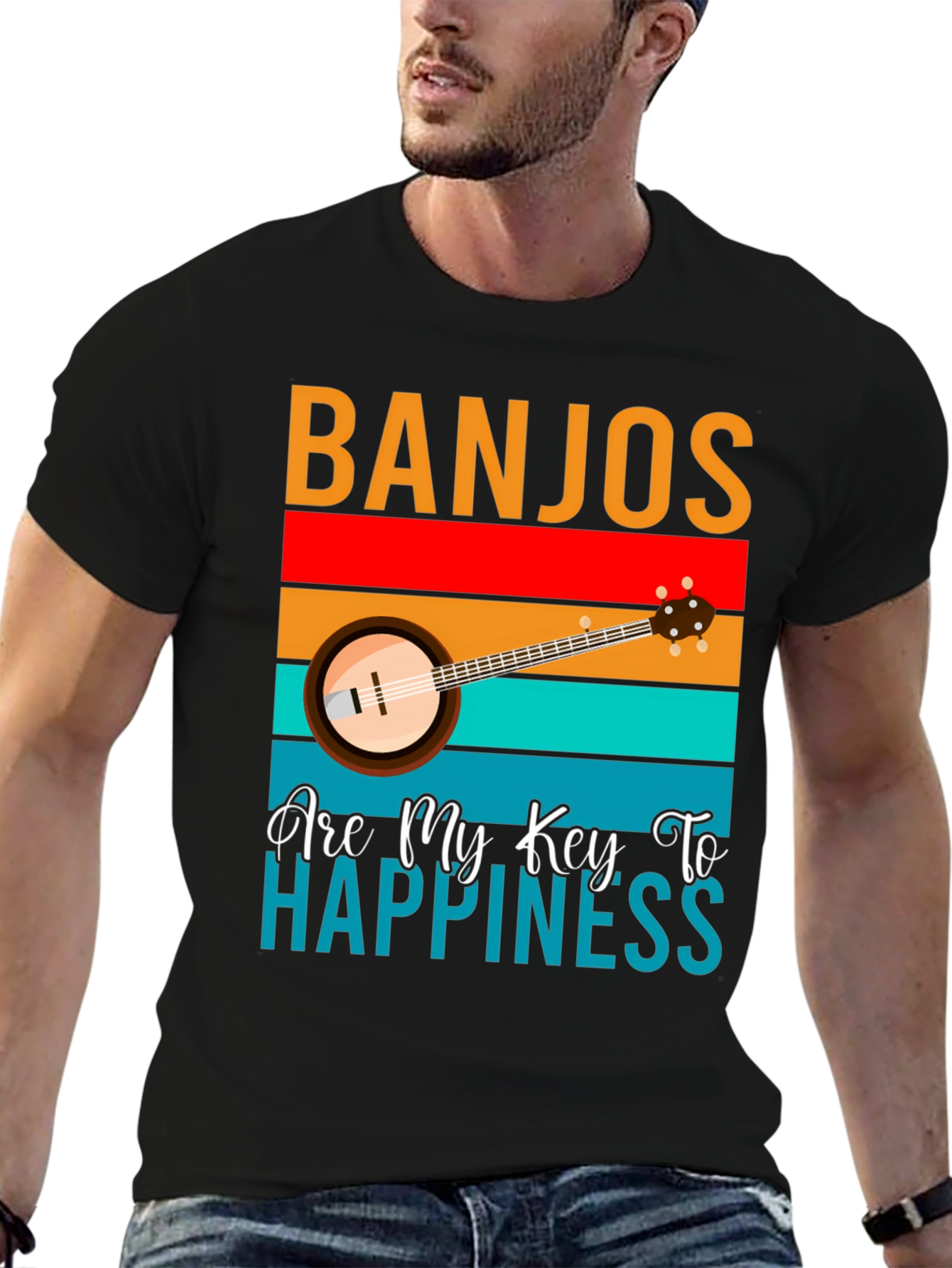 Banjos Are My Key To Happiness T-Shirt