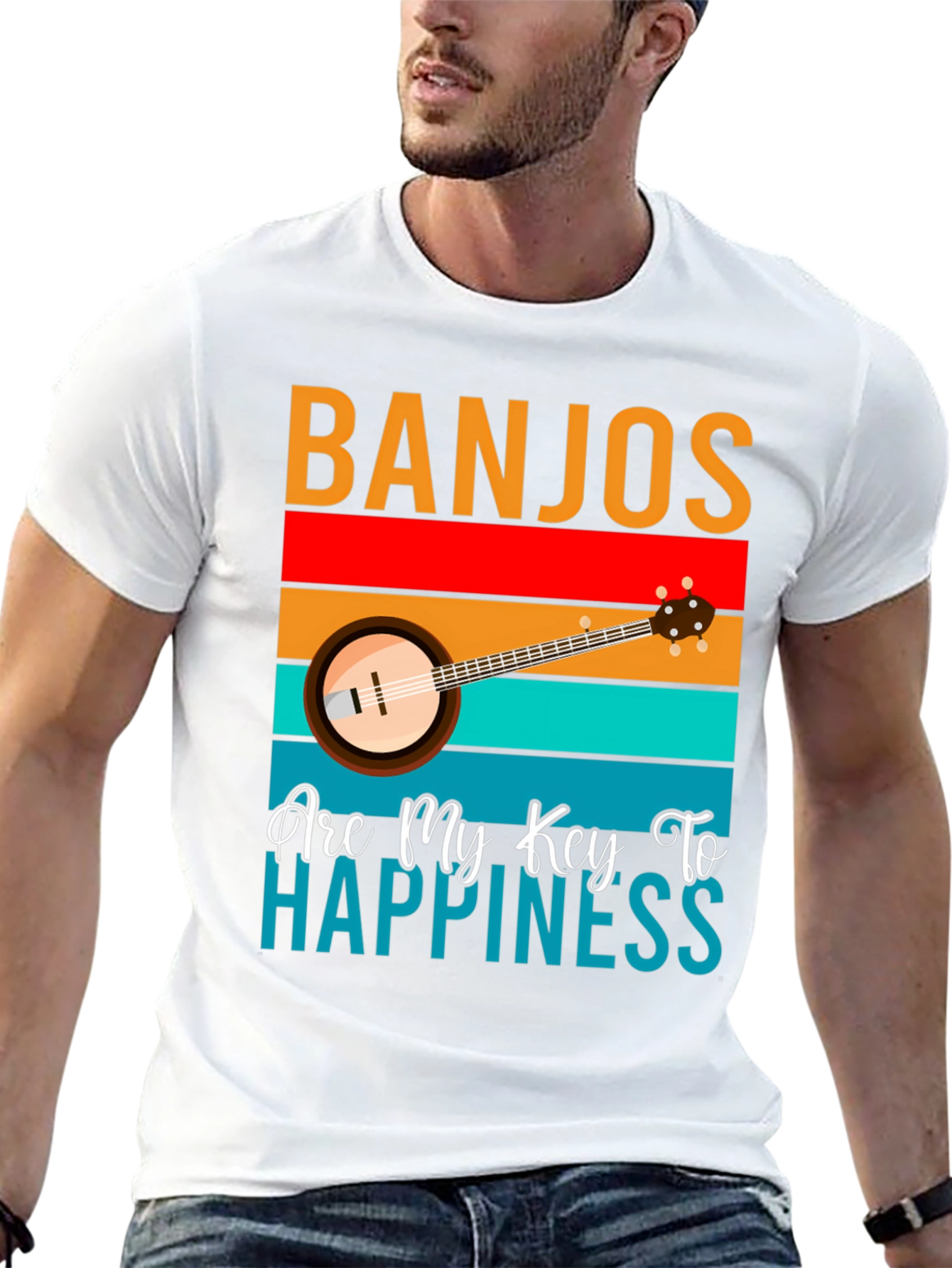 Banjos Are My Key To Happiness T-Shirt