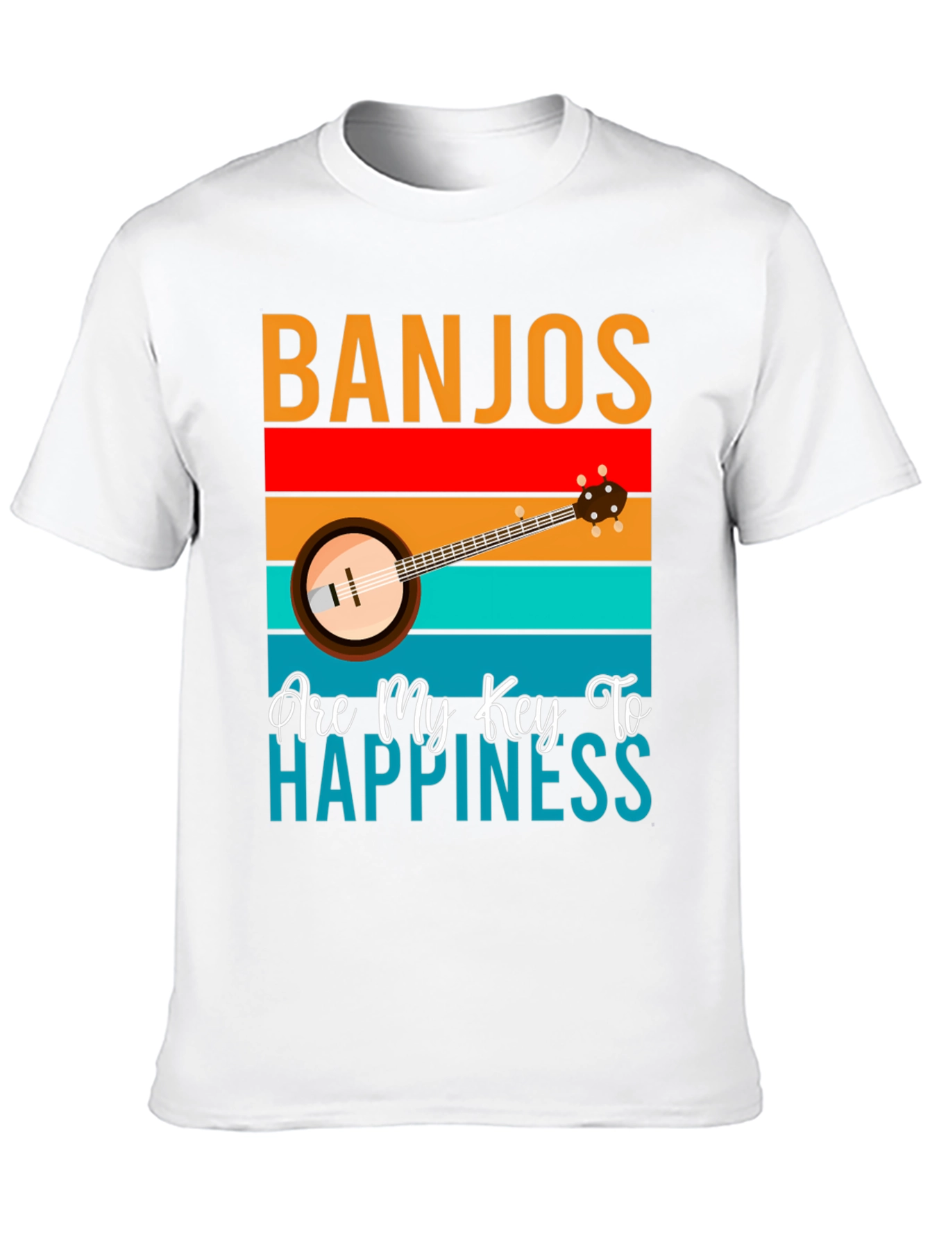 Banjos Are My Key To Happiness T-Shirt