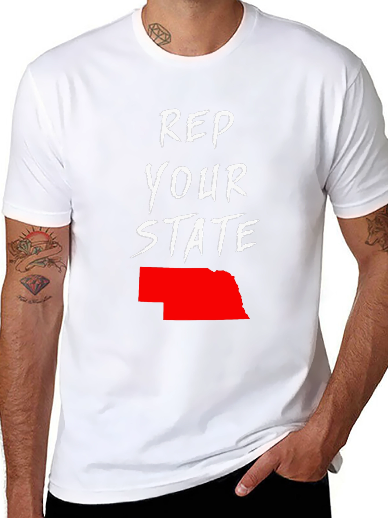 Rep Your State Nebraska Graphic Tee