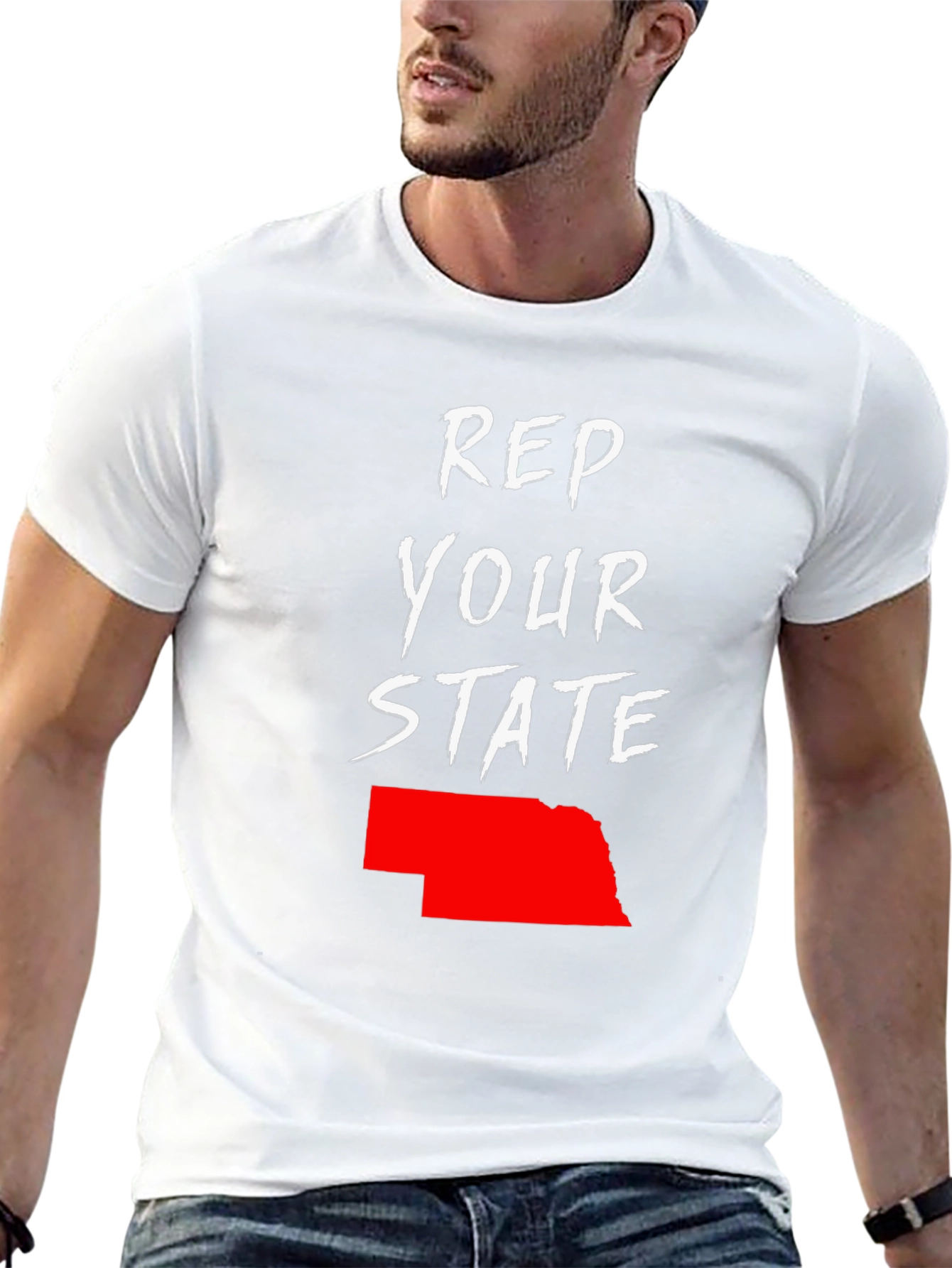 Rep Your State Nebraska Graphic Tee