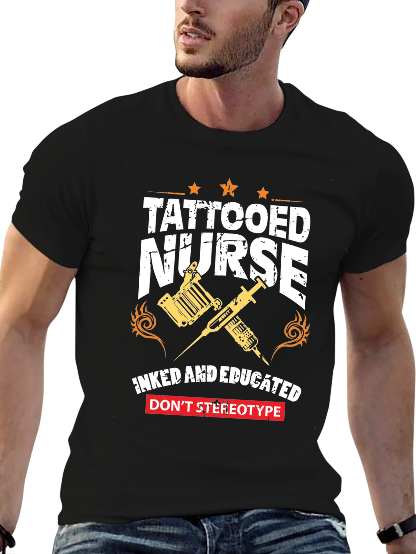 Tattooed Nurse Graphic Tee
