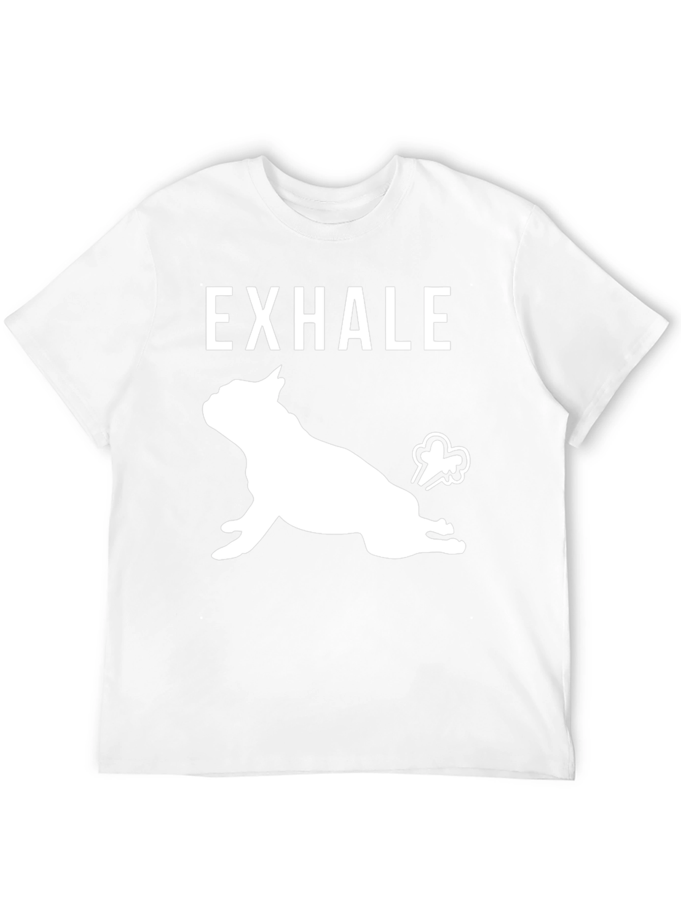 Exhale Dog Yoga Black Graphic T-Shirt