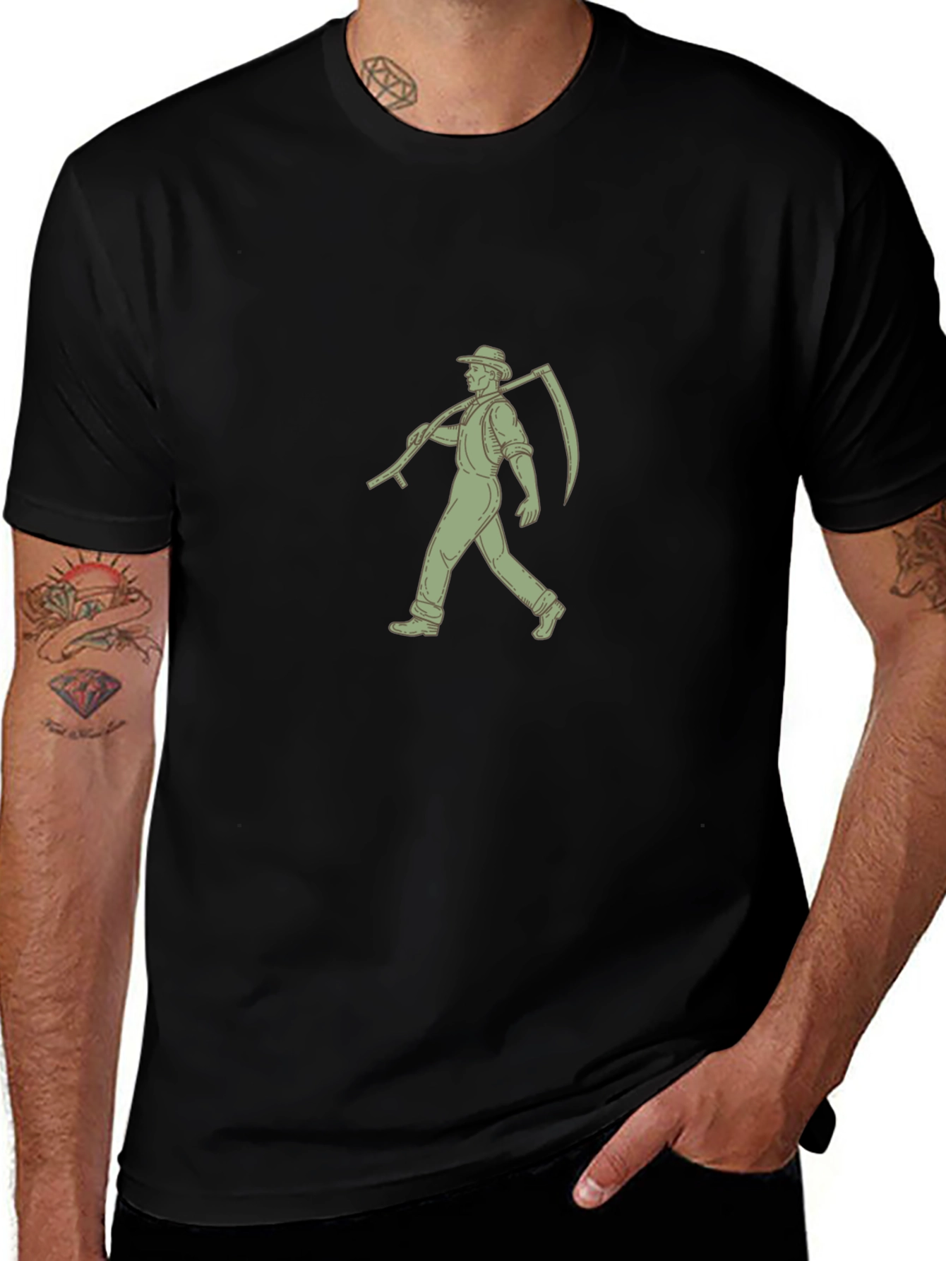 Grim Reaper Graphic Black Tee