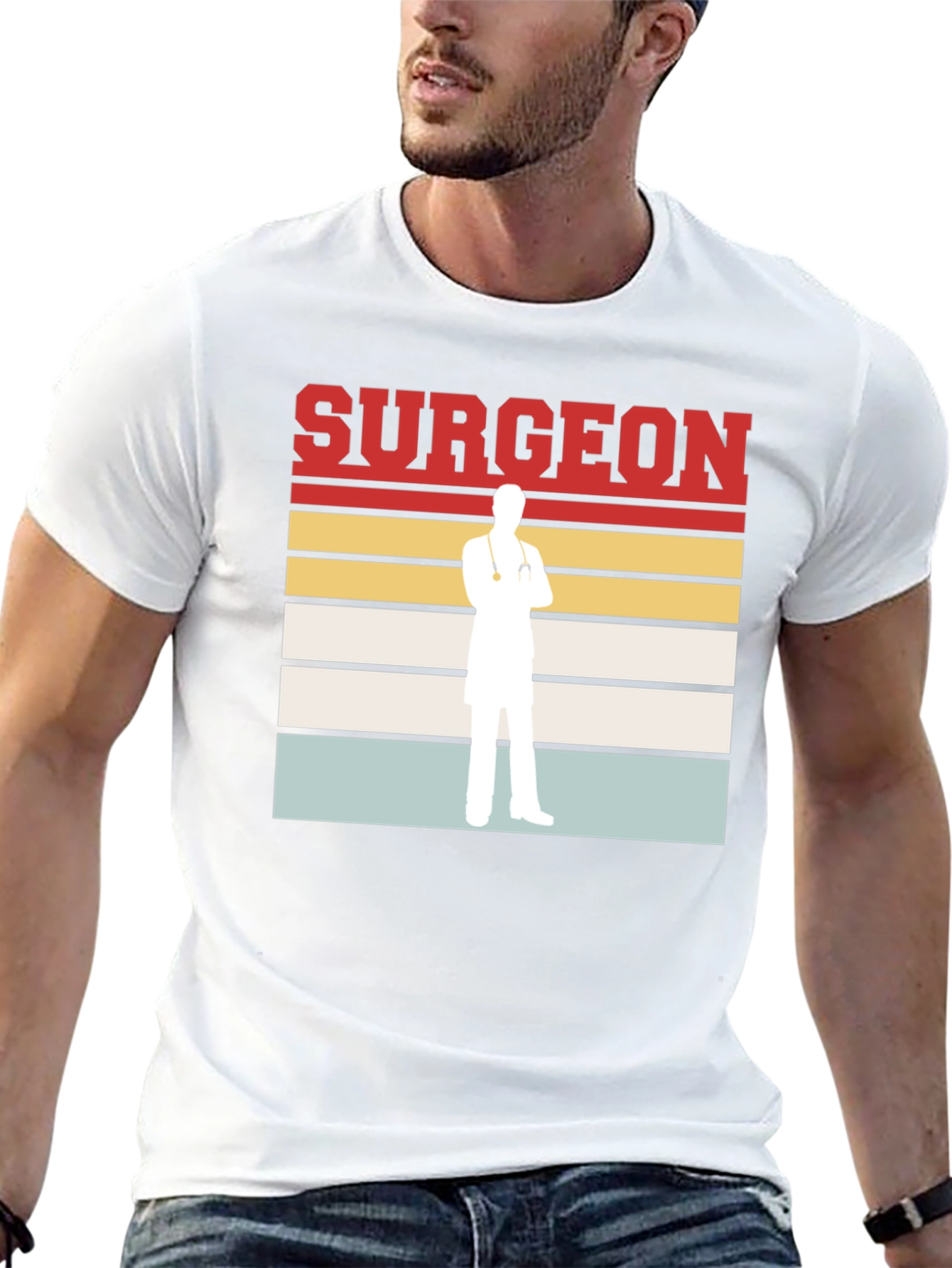 Surgeon Graphic Tee - Retro Medical Doctor T-Shirt