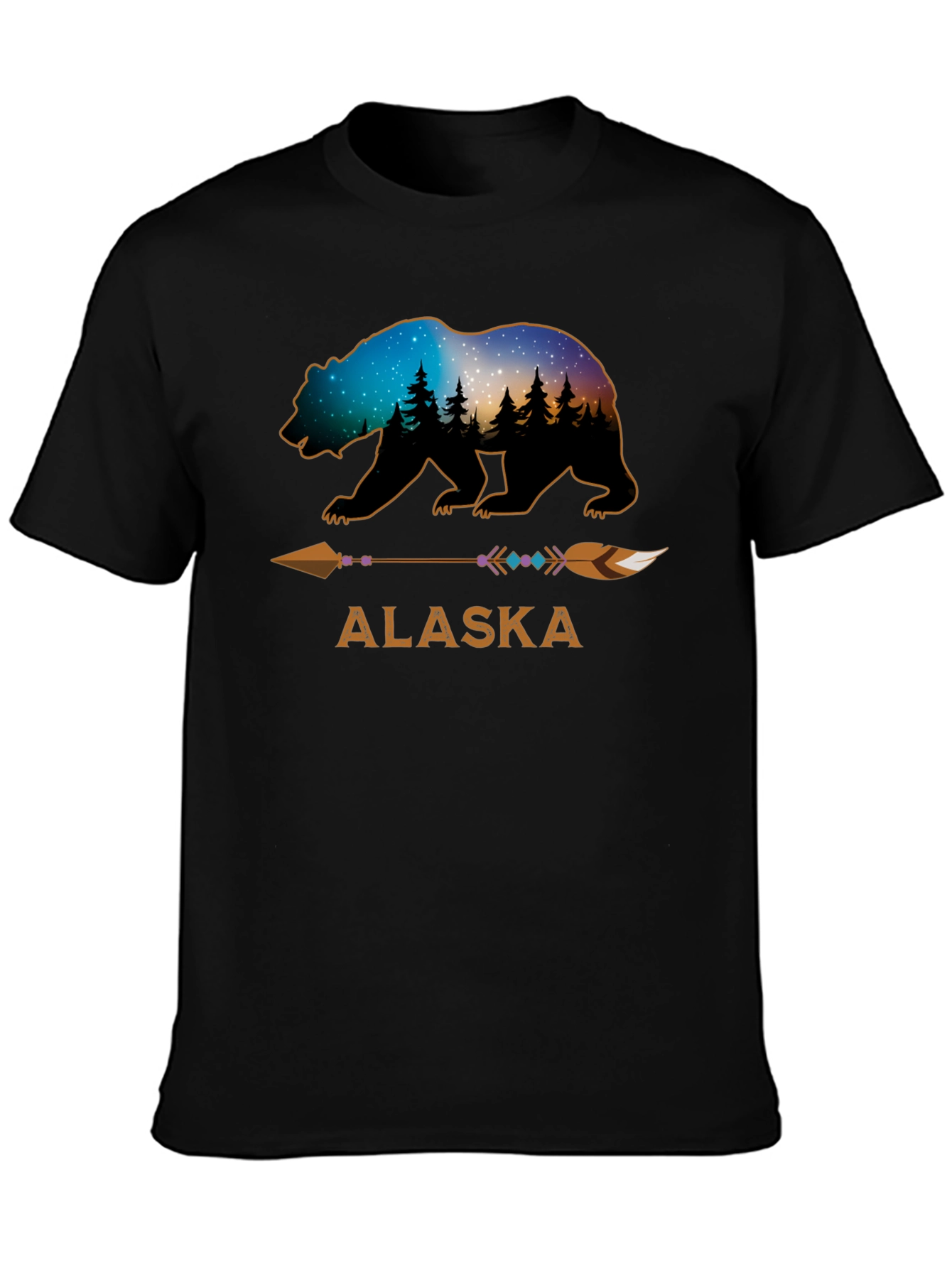 Alaska Bear Arrow Graphic T-Shirt