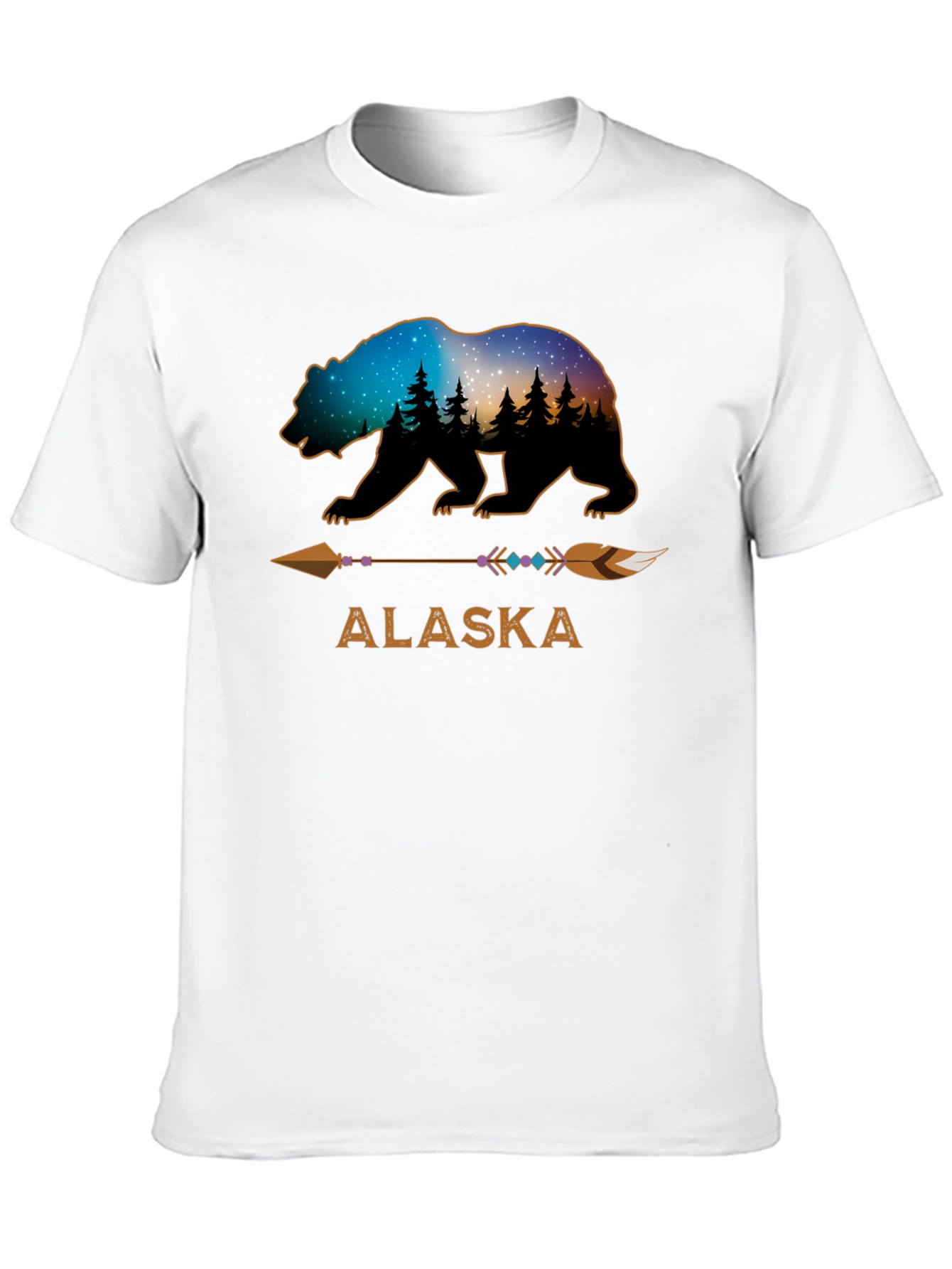 Alaska Bear Arrow Graphic T-Shirt