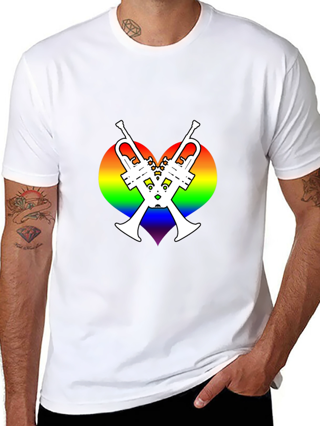 LGBT Pride Trumpet Heart T-Shirt