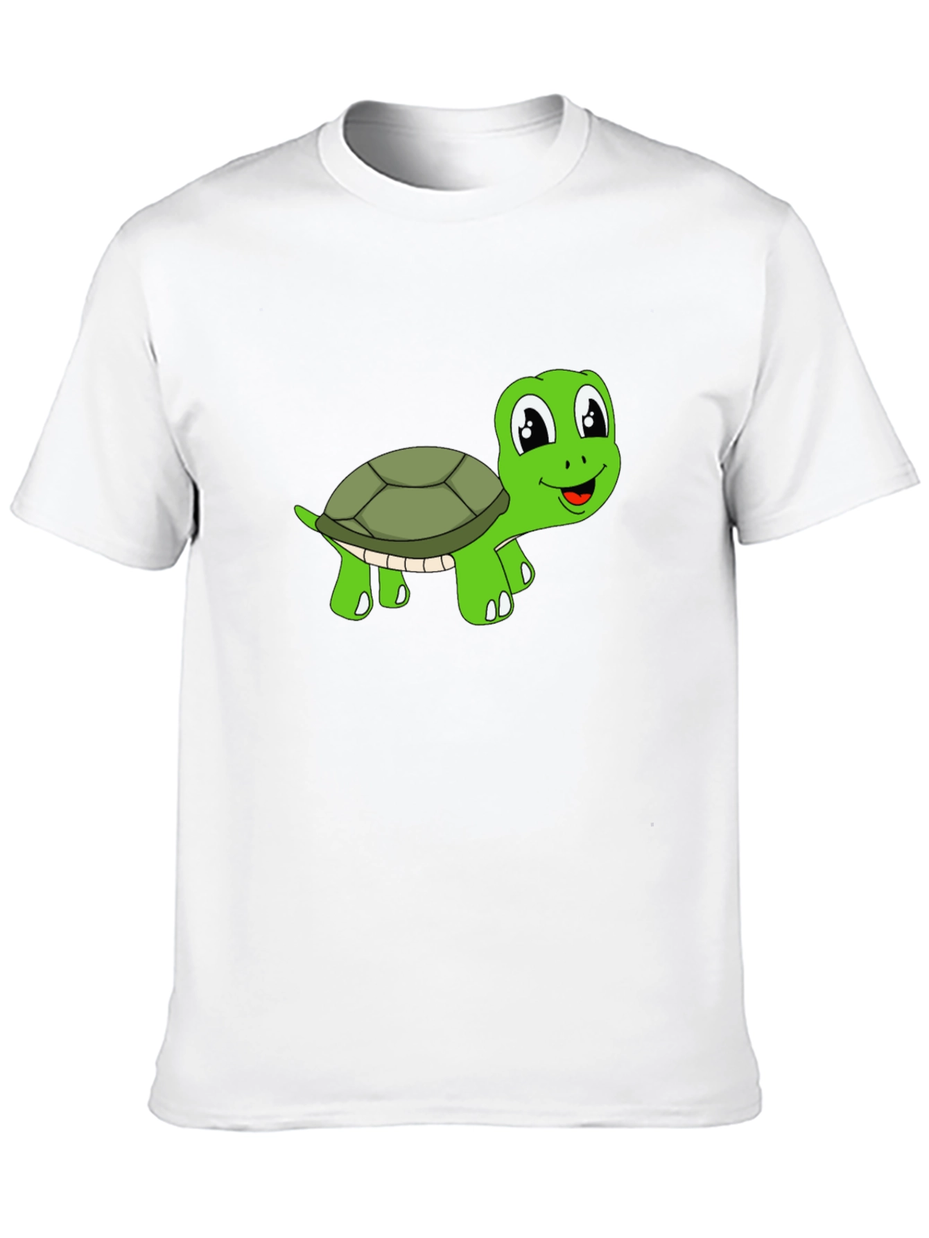 Cute Turtle Graphic T-Shirt - Black