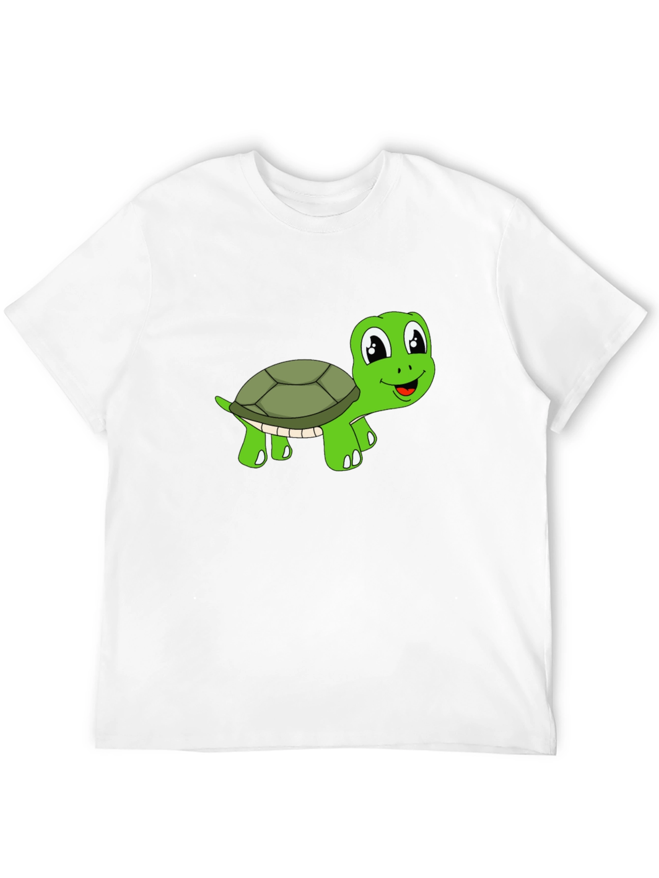Cute Turtle Graphic T-Shirt - Black