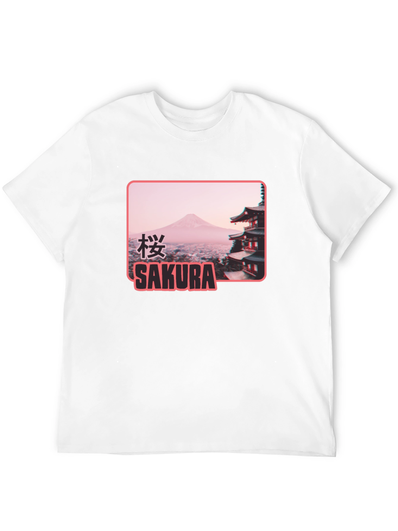 Sakura Japan Graphic T-Shirt - Black