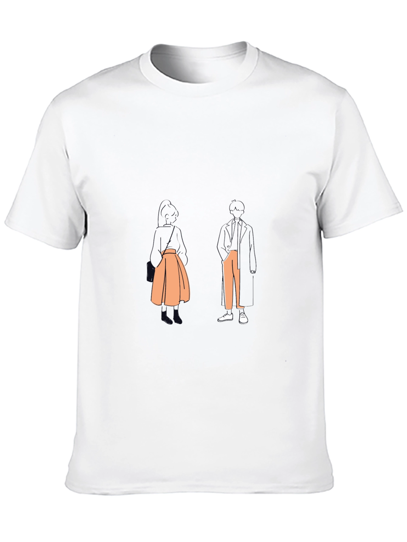 Stylish Black T-Shirt with Abstract Graphic