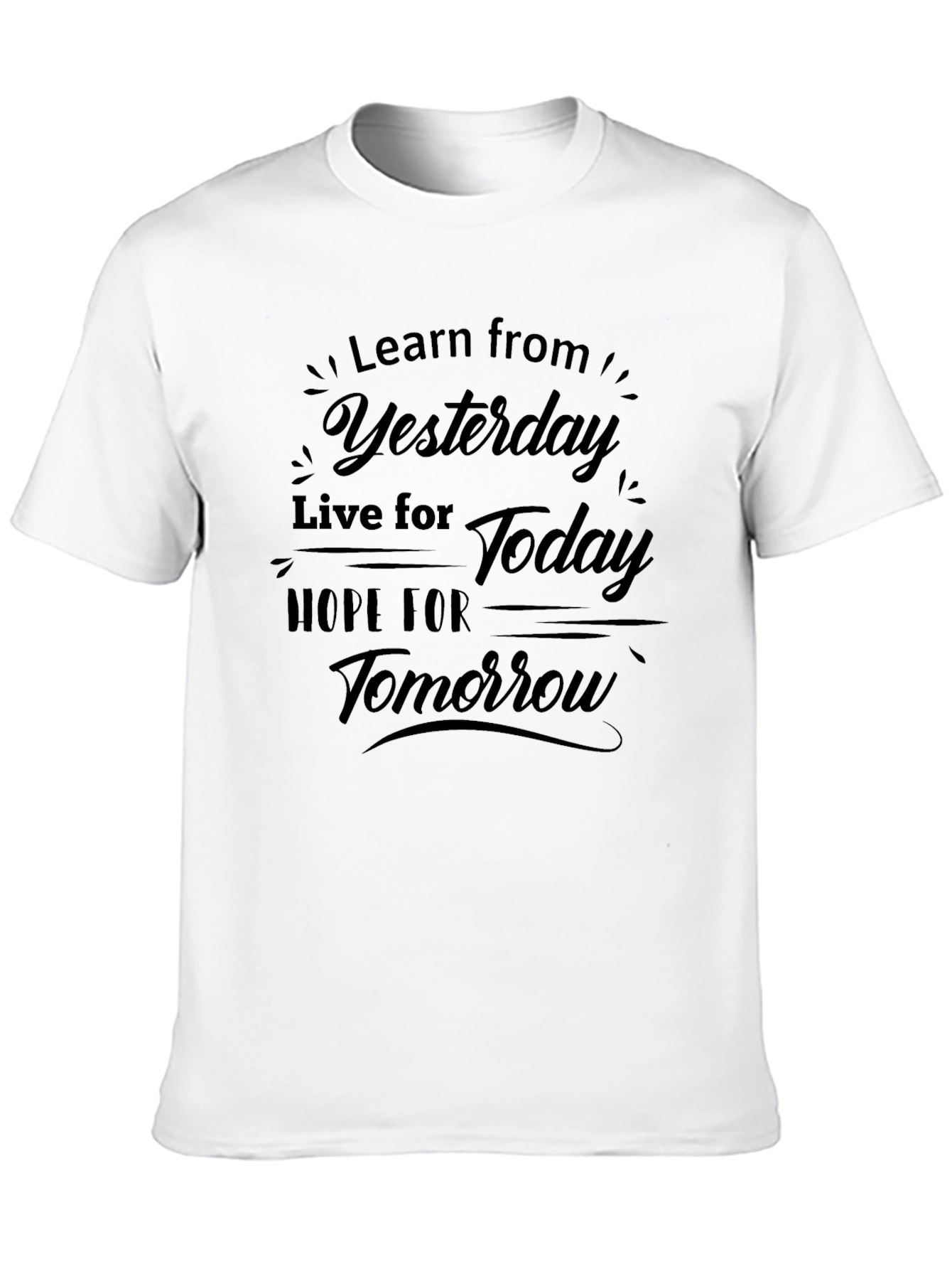 Inspirational Quote T-Shirt - Learn Live Hope