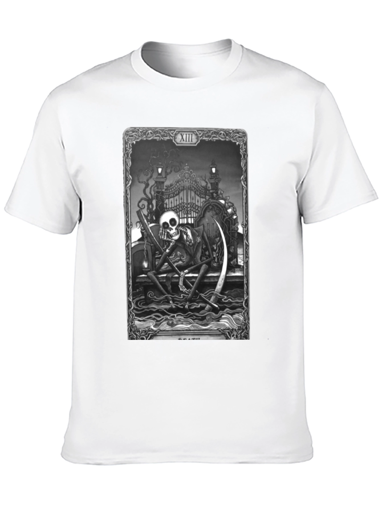 Grim Reaper Tarot Card Black T-Shirt