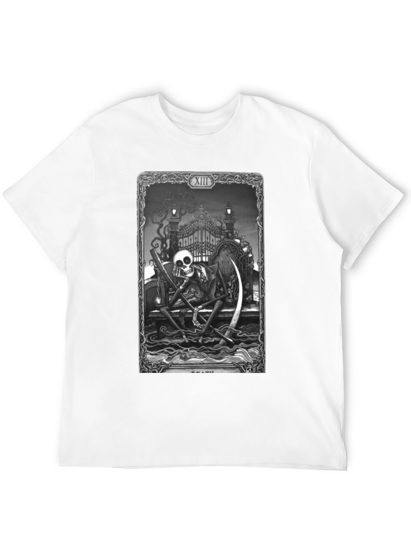 Grim Reaper Tarot Card Black T-Shirt