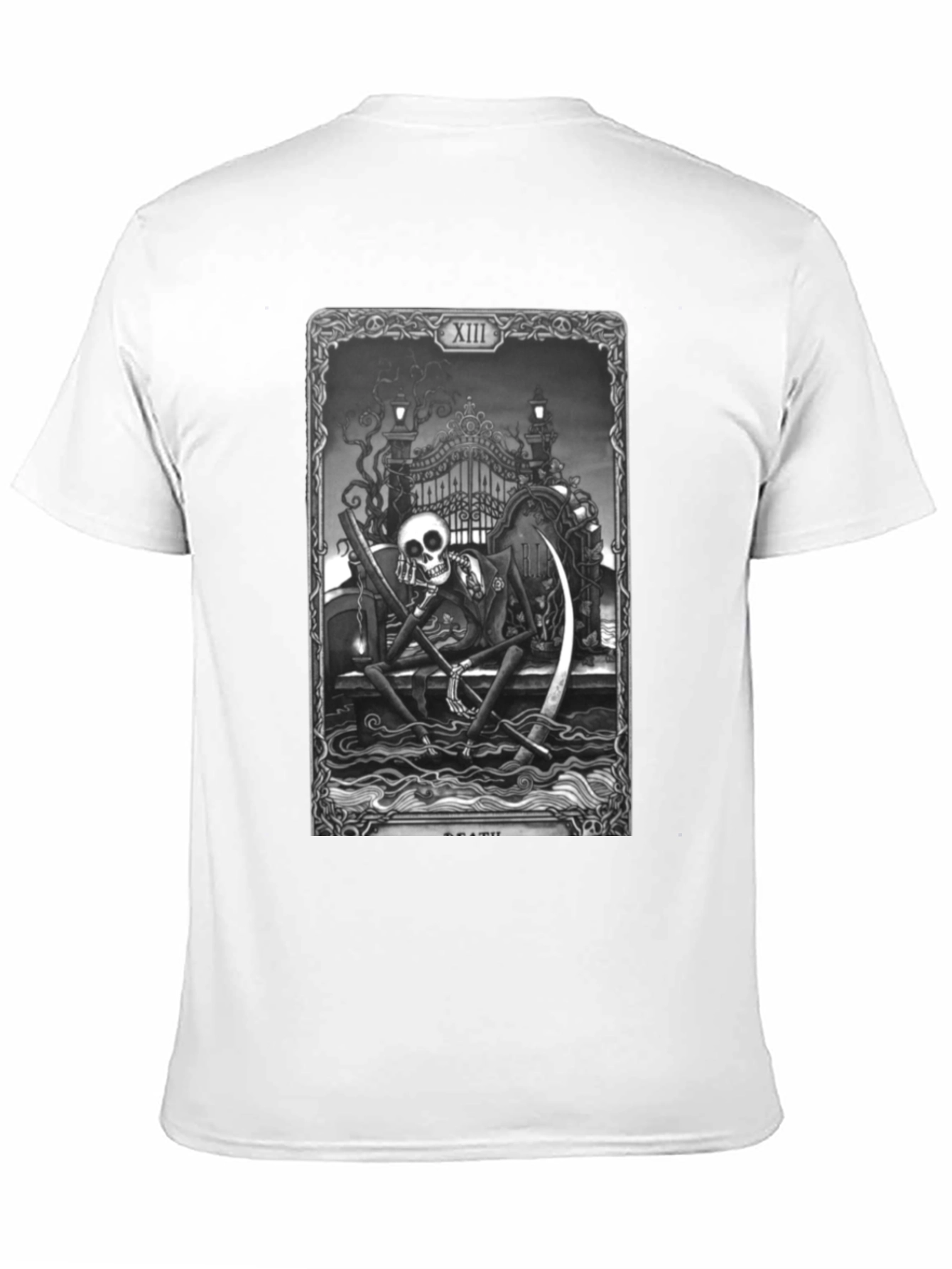 Grim Reaper Tarot Card Black T-Shirt