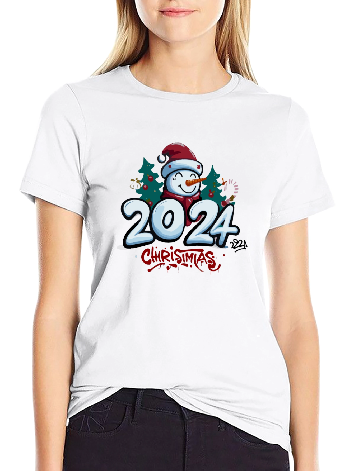 Christmas 2024 Snowman T-Shirt