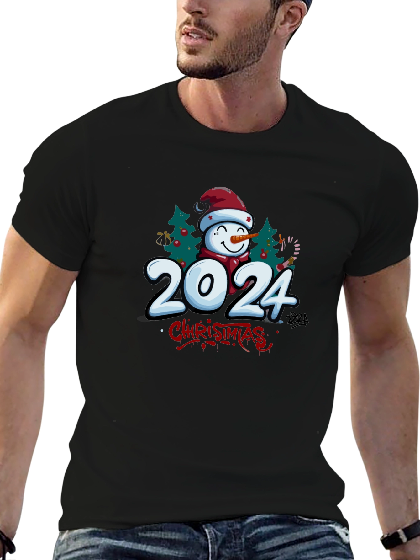 Christmas 2024 Snowman T-Shirt