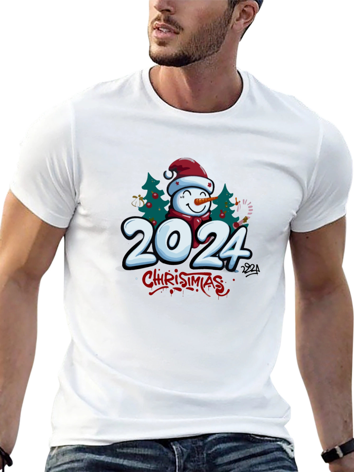 Christmas 2024 Snowman T-Shirt