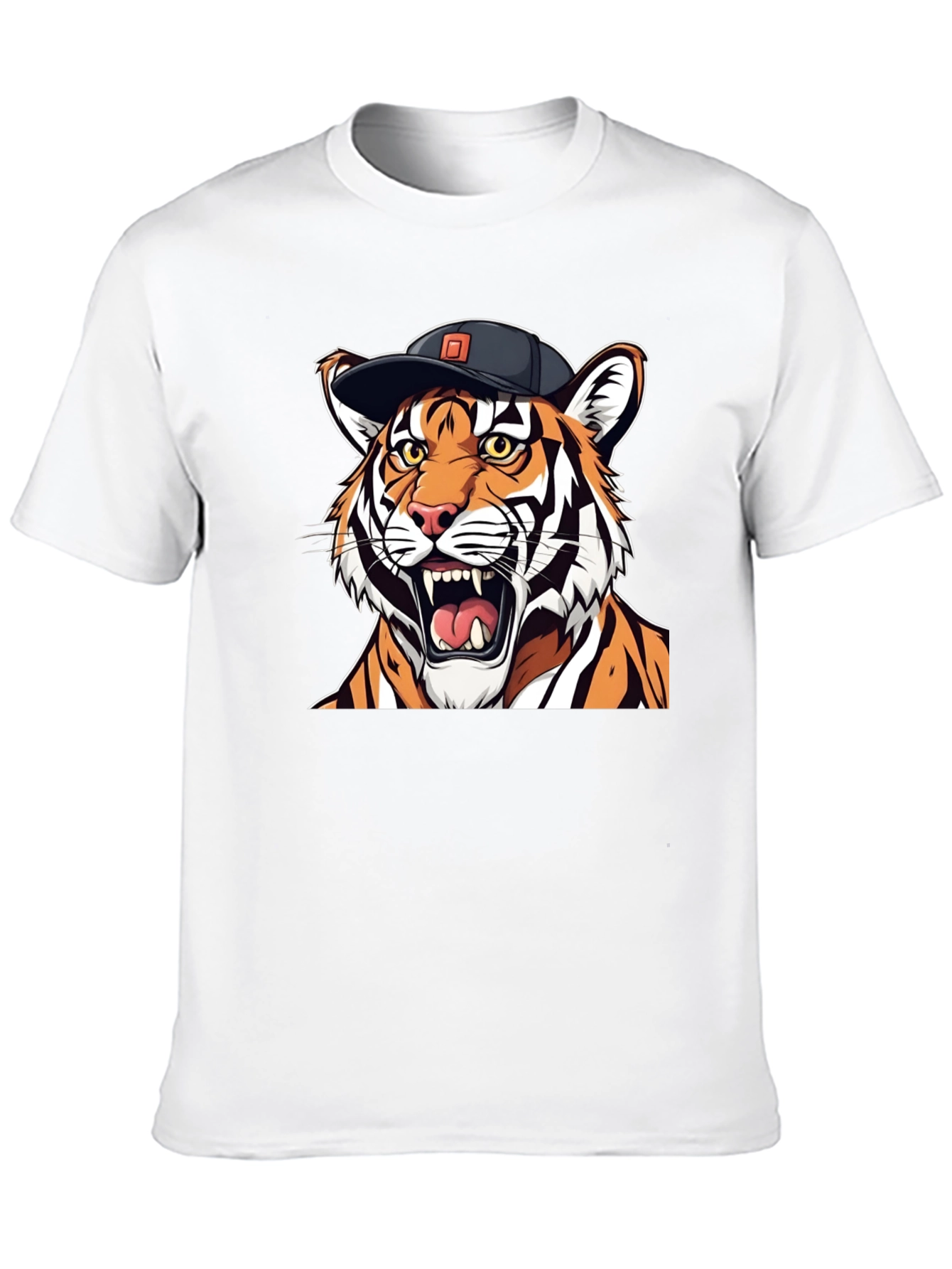 Tiger Graphic Tee - Cool Animal Print Shirt