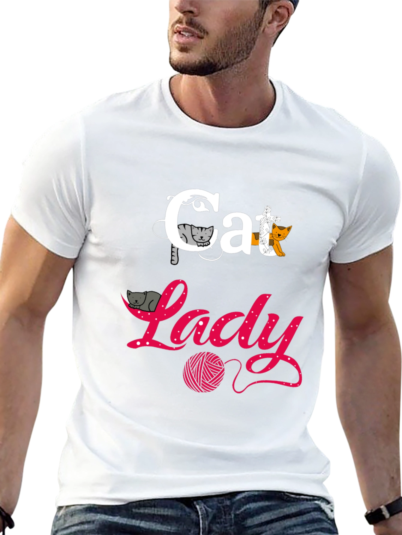Cat Lady T-Shirt - Fun Graphic Tee