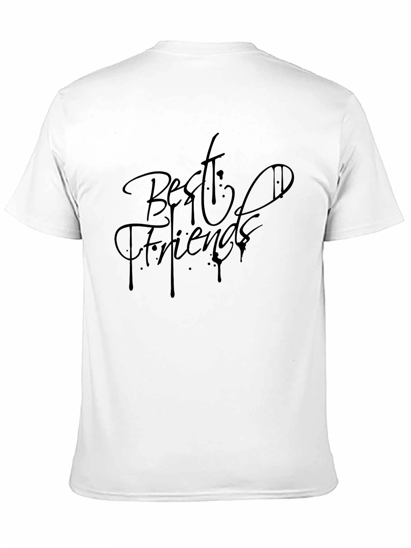 Best Friends Graphic Tee - Stylish Black T-Shirt