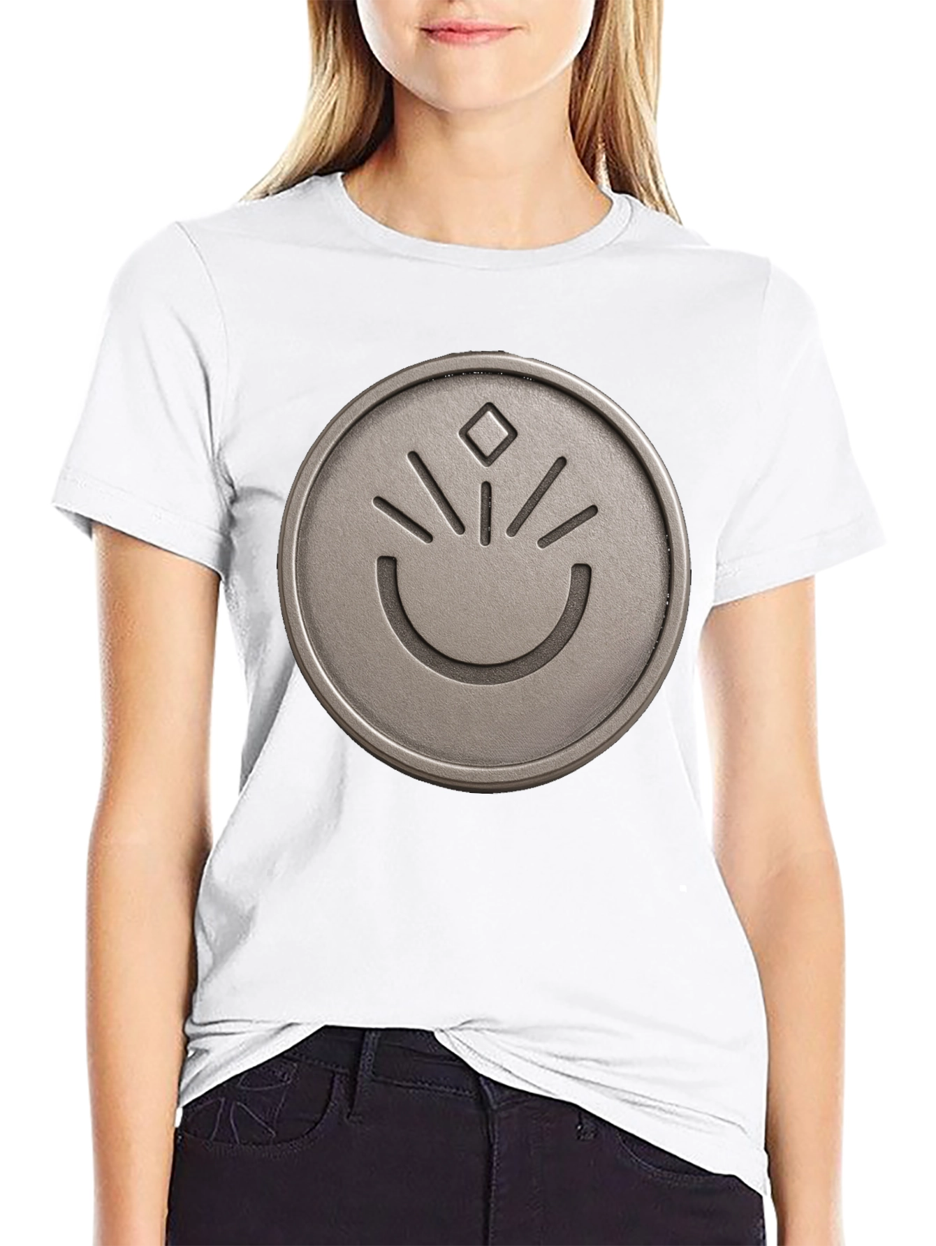 Graphic Tee - Circle Emblem Design