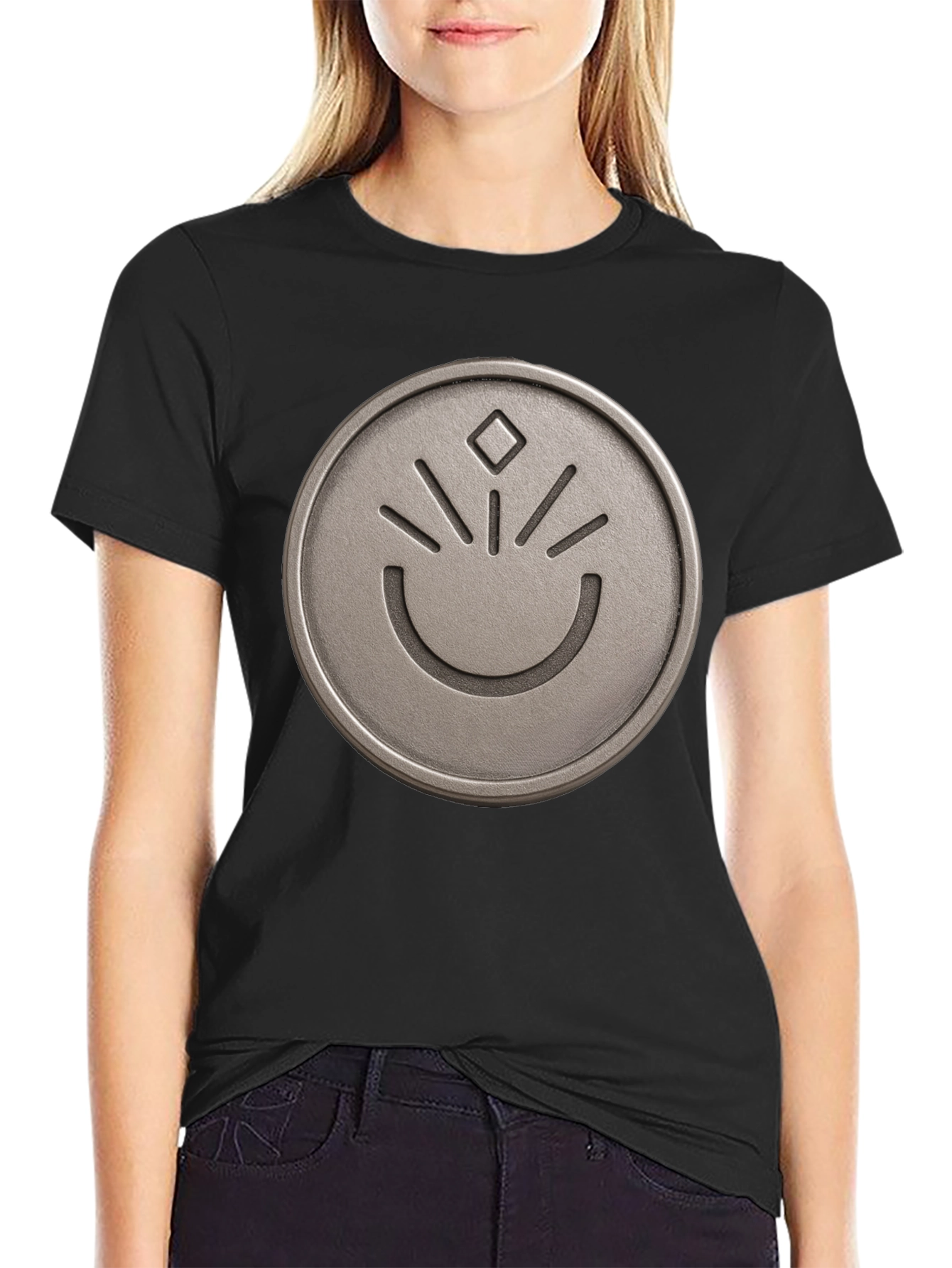 Graphic Tee - Circle Emblem Design