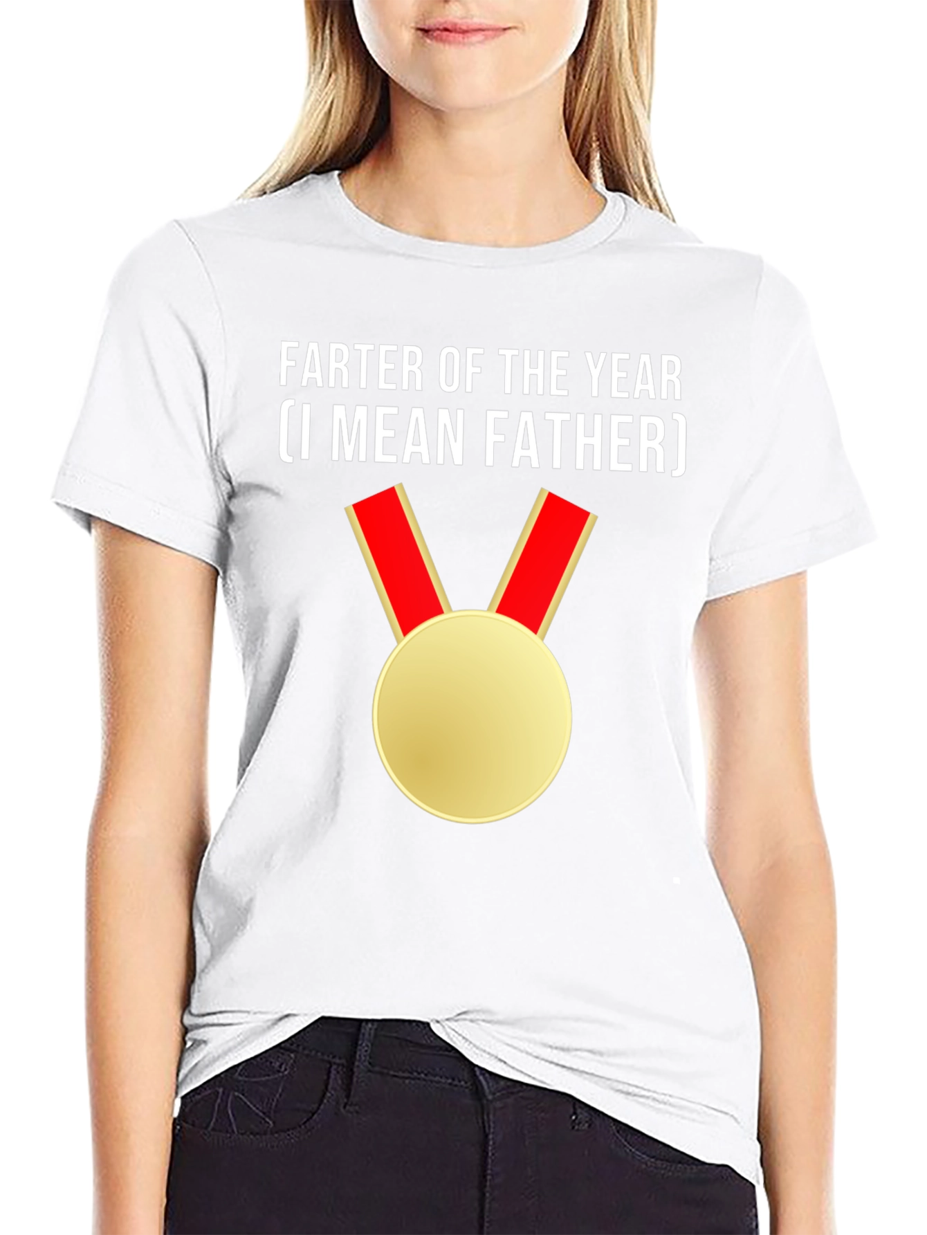 Farter of the Year (I Mean Father) Novelty T-Shirt