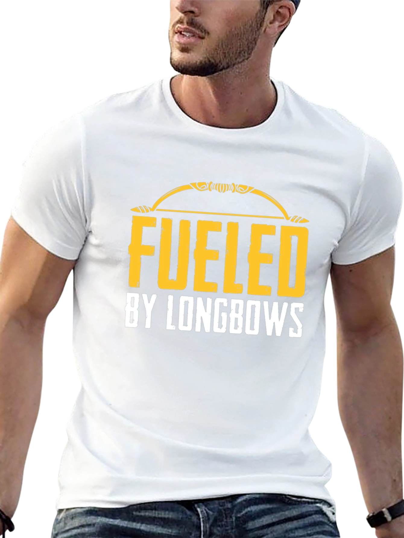 Fueled by Longbows Black T-Shirt Archery