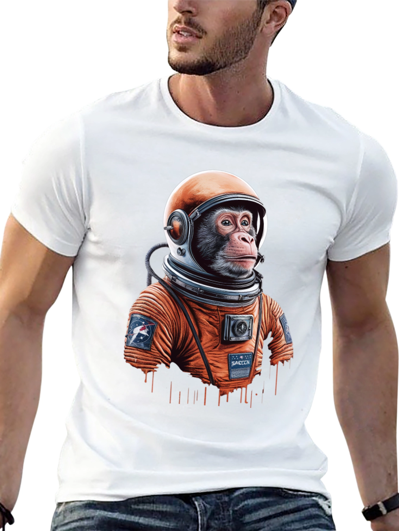 Astro Chimp T-Shirt - Space Monkey Tee