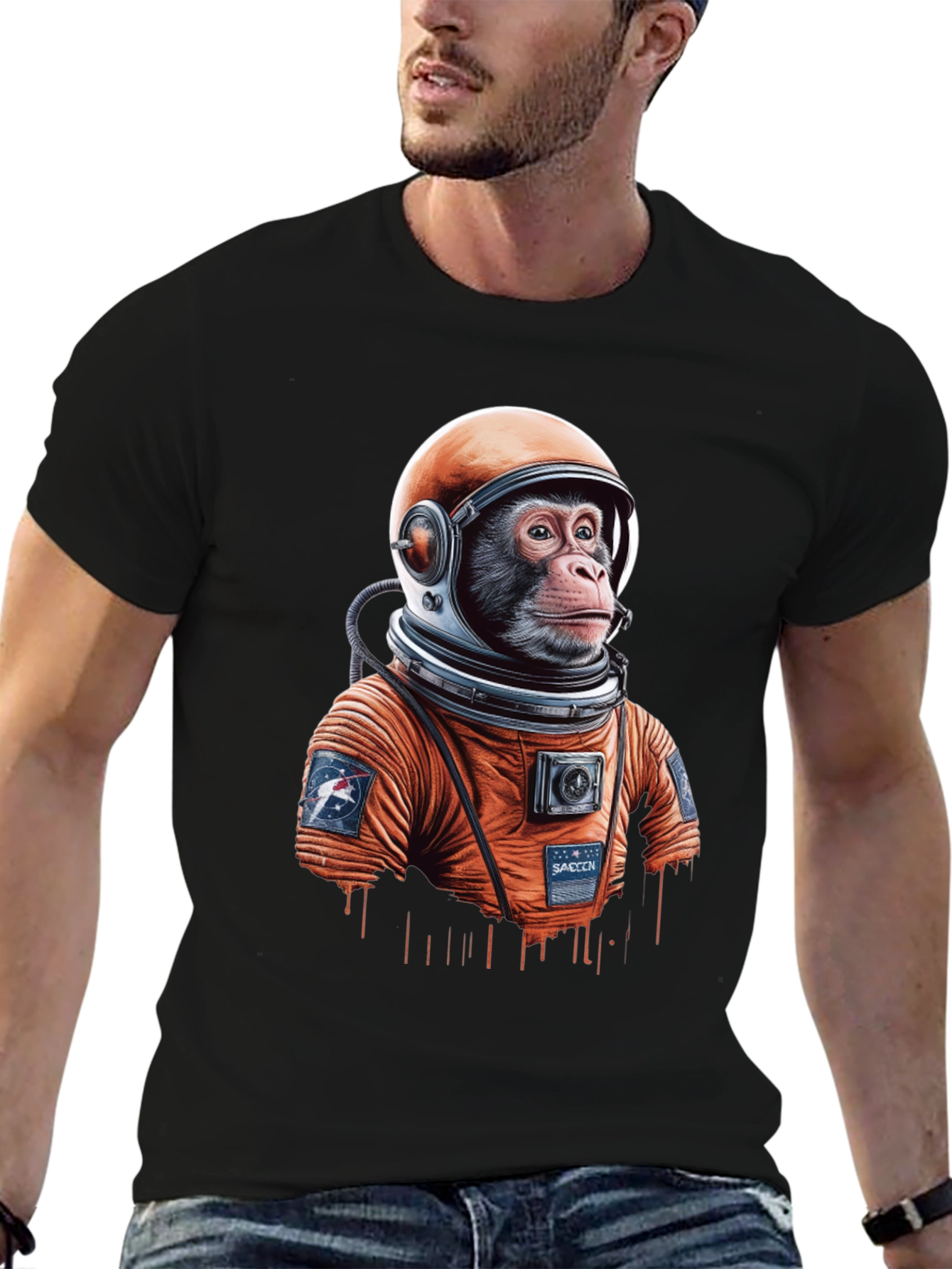 Astro Chimp T-Shirt - Space Monkey Tee