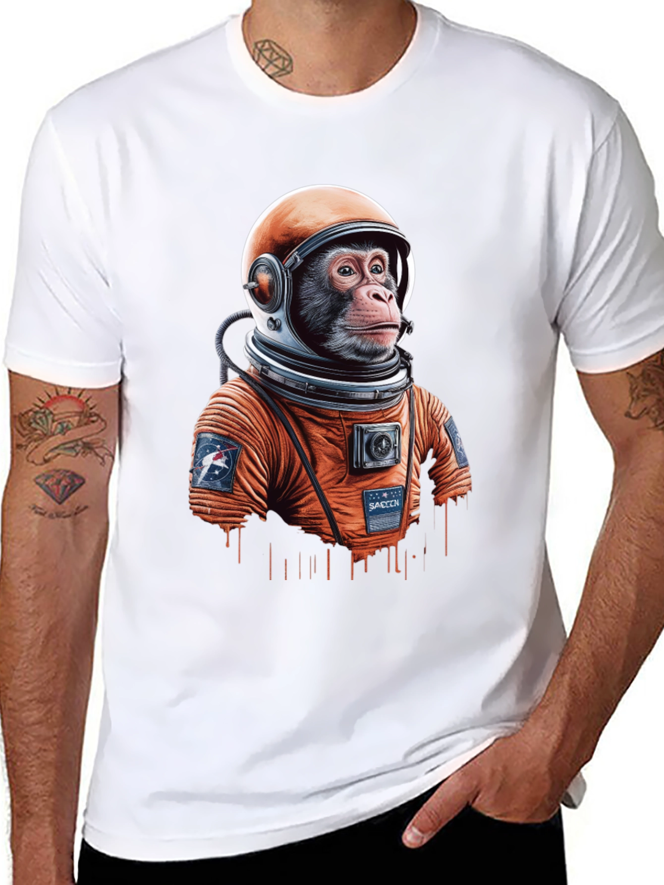 Astro Chimp T-Shirt - Space Monkey Tee