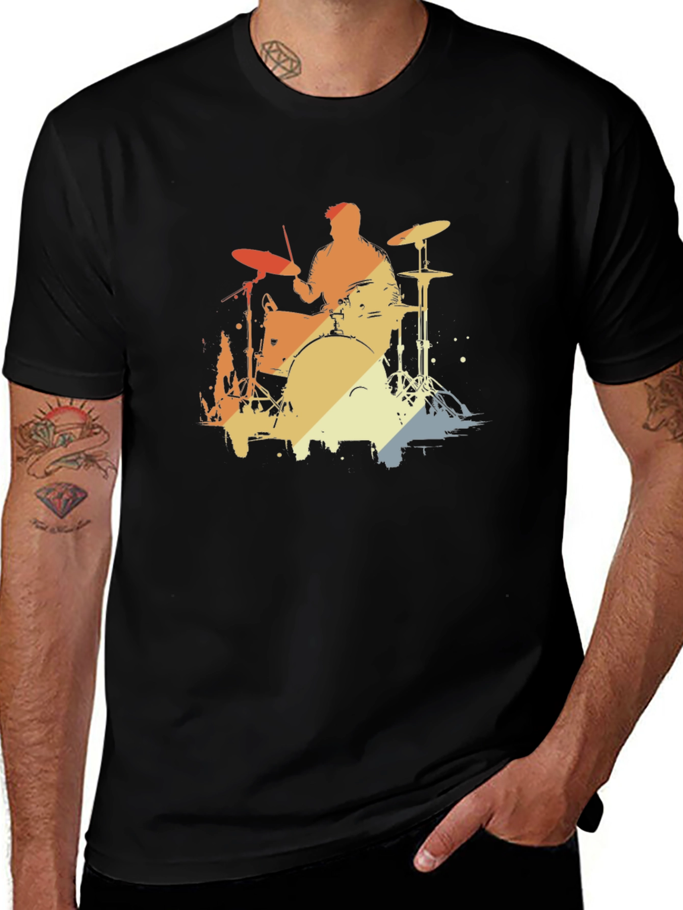 Retro Drummer Graphic Tee