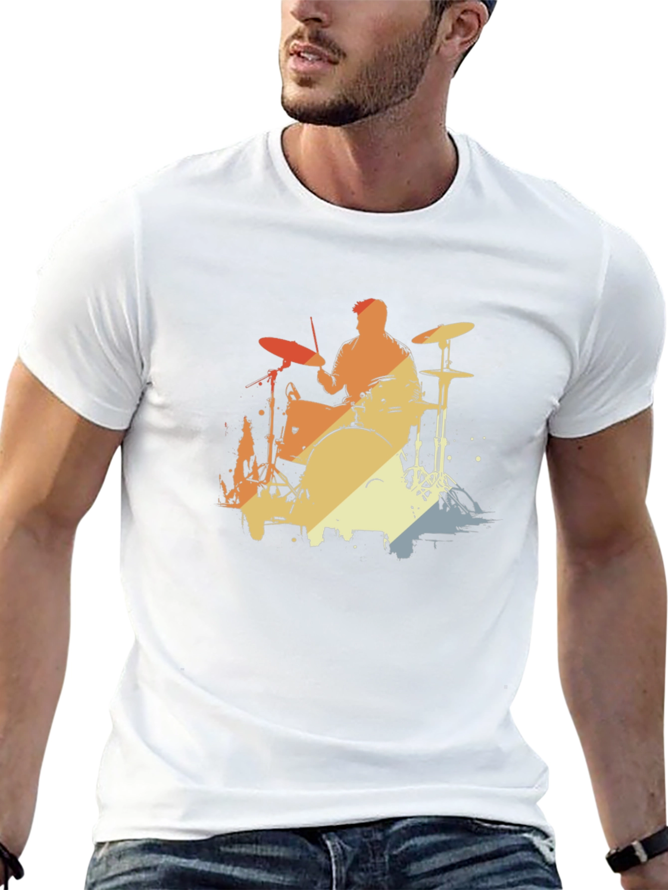 Retro Drummer Graphic Tee
