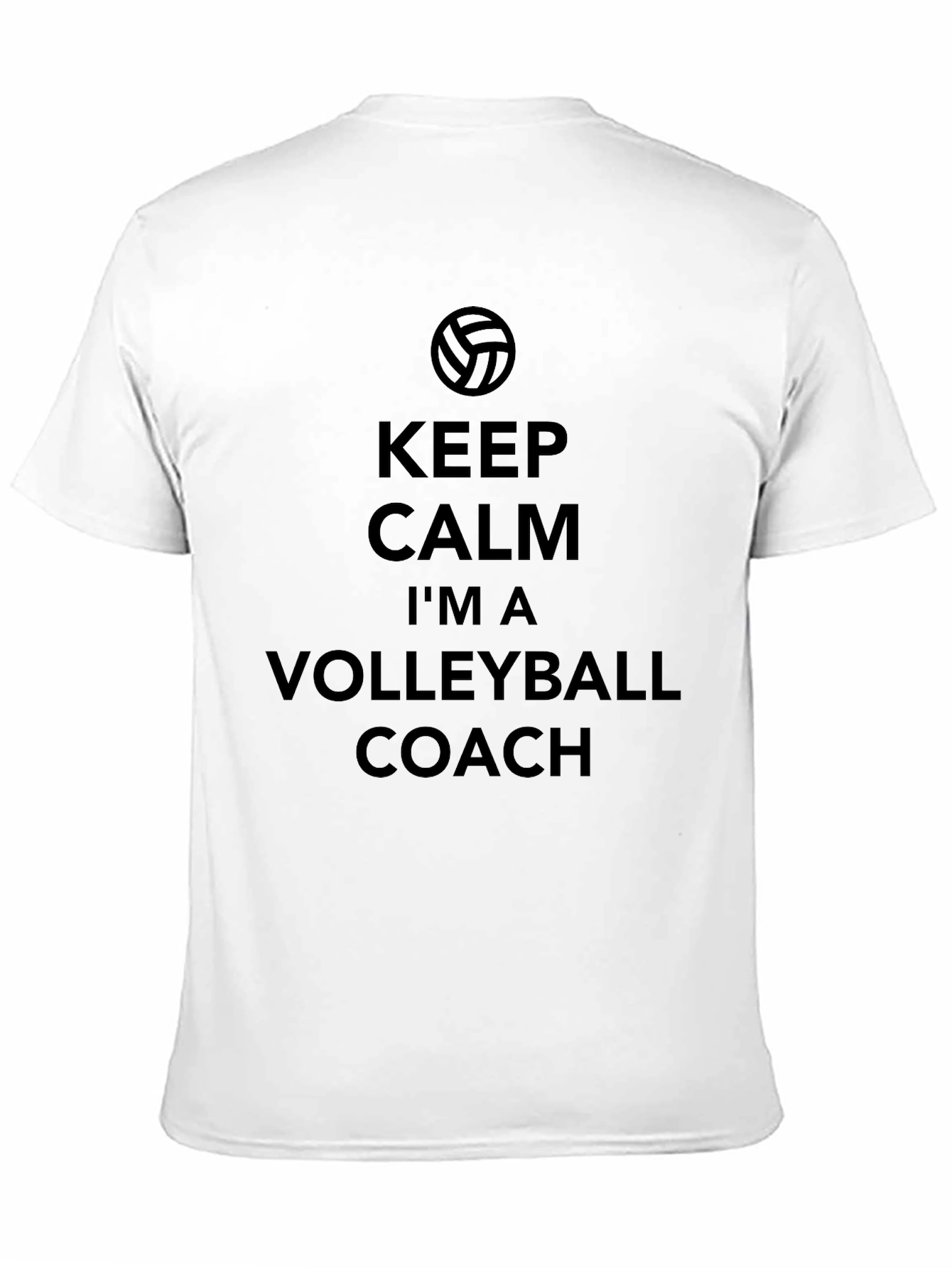 Volleyball Coach T-Shirt - Keep Calm Design